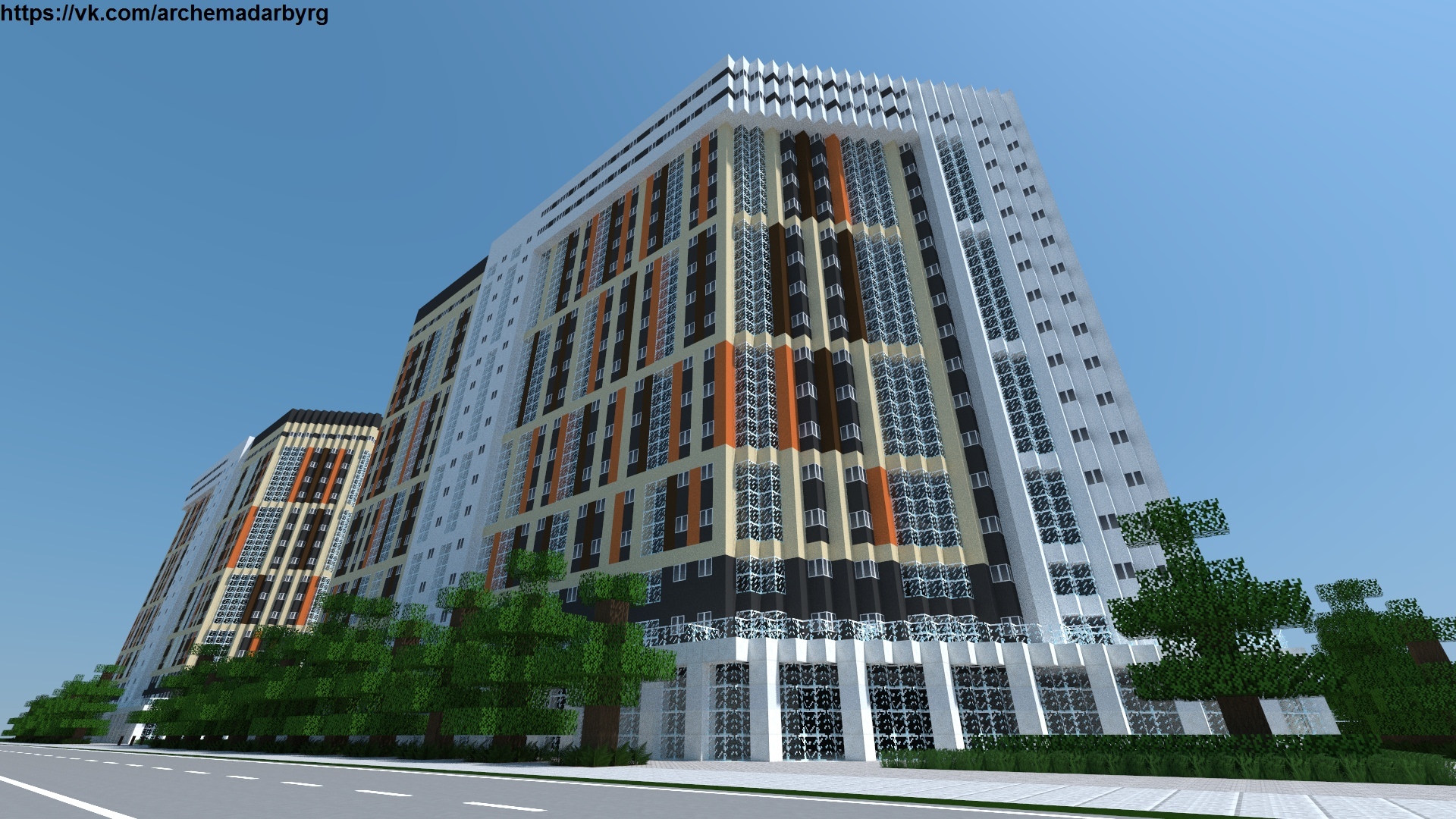 Madarburg | How the Anastasiysky residential complex was built | Minecraft - My, Minecraft, Town, Games, Role-playing games, Longpost