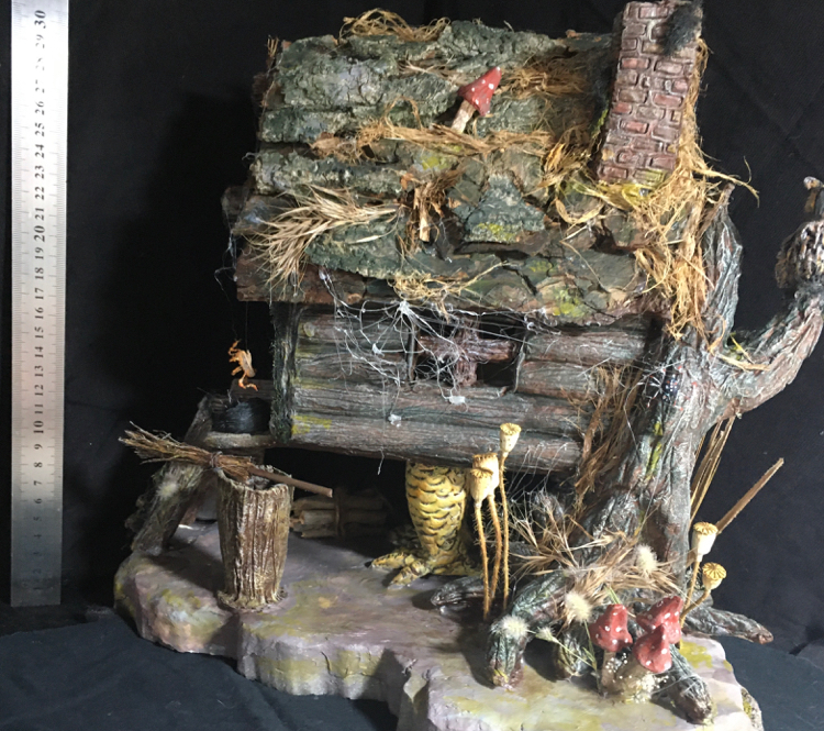 Visiting Baba Yaga... - My, With your own hands, Needlework without process, Hobby, Fairytale house, Longpost