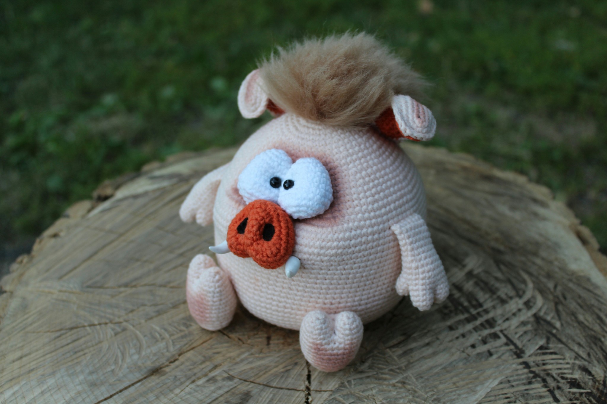 Knitted pigs - My, Amigurumi, Knitted toys, Crochet, Longpost, Needlework without process