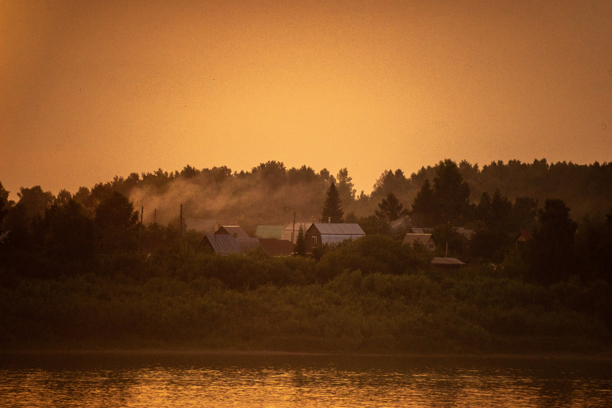 A little atmosphere of the evening suburbs - My, The photo, Tomsk, The sun, Sunset, Longpost