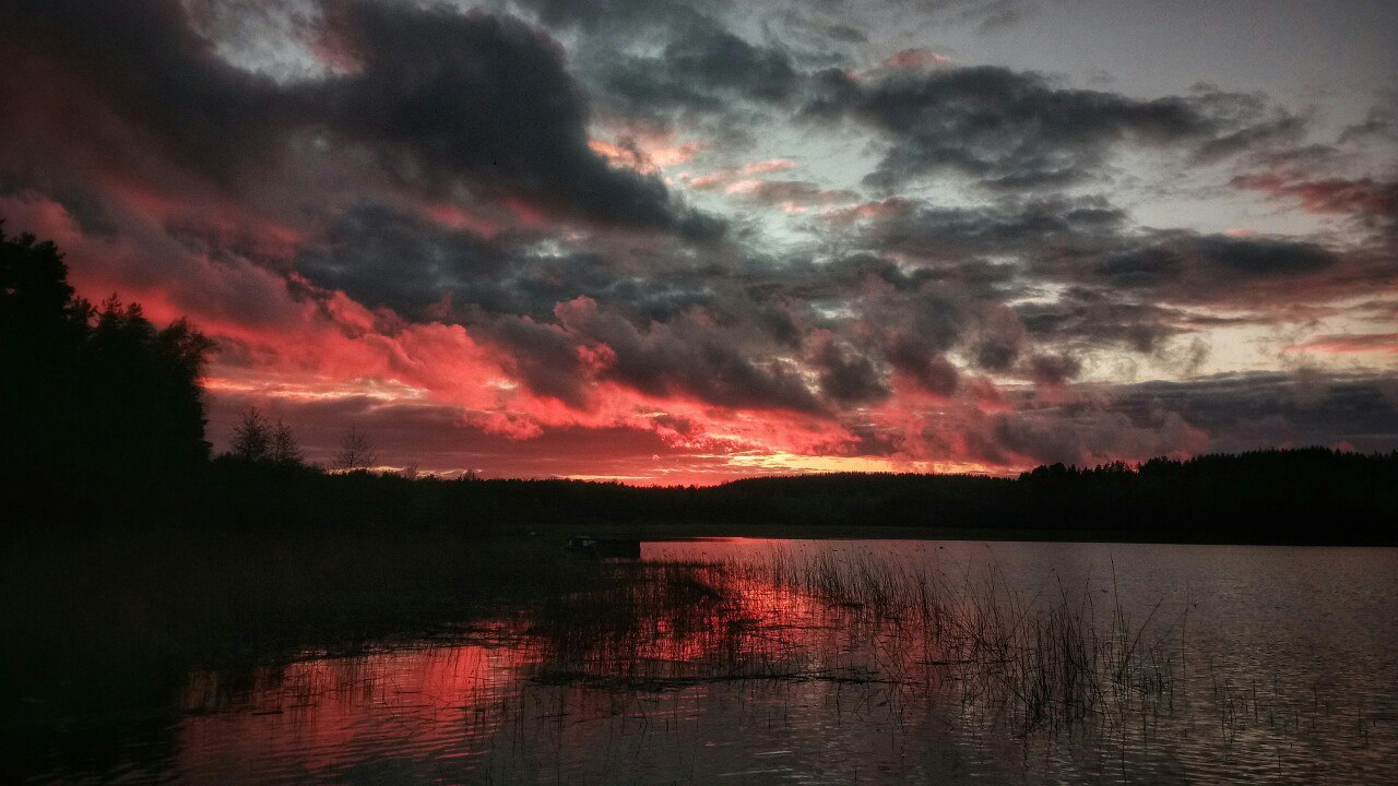 Ladoga sunsets - My, Ladoga, Sunset, Nature, beauty, Longpost