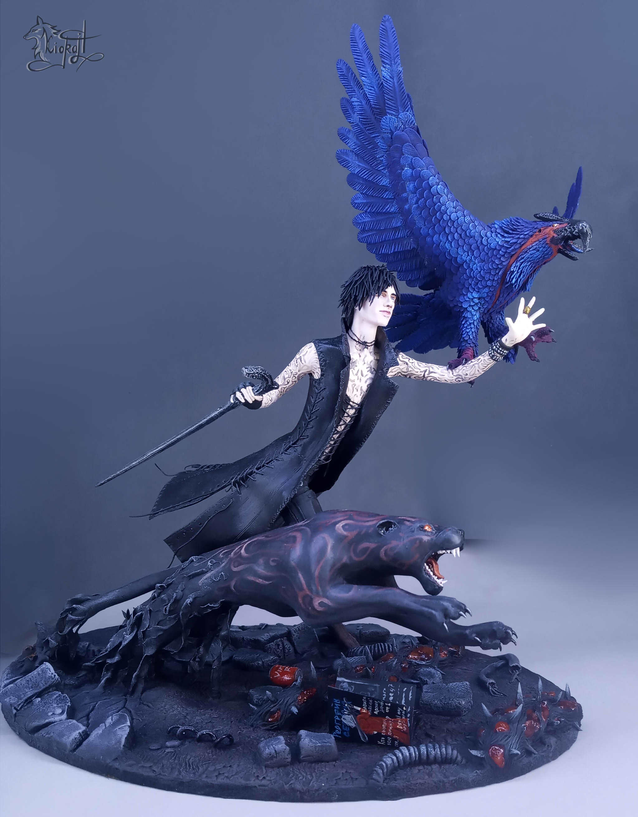 V. Devil May Cry 5 - My, Devil may cry, Devil may cry 5, Handmade, Velvet plastic, Sculpture, Needlework without process, Longpost