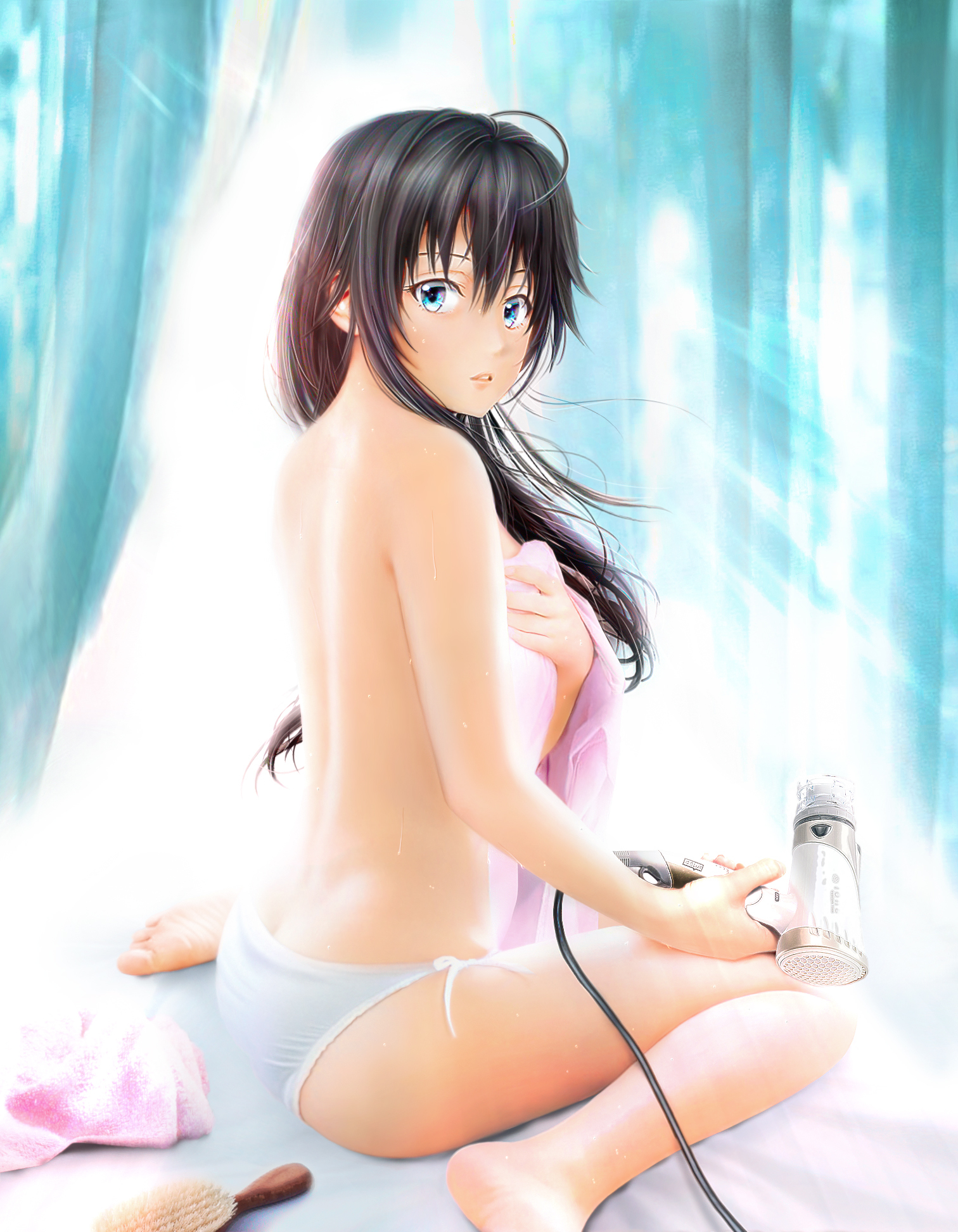 Yukinoshita Yukino - NSFW, Art, Anime, Anime art, Oregairu, Yukino Yukinoshita, Erotic, Underwear, Booty