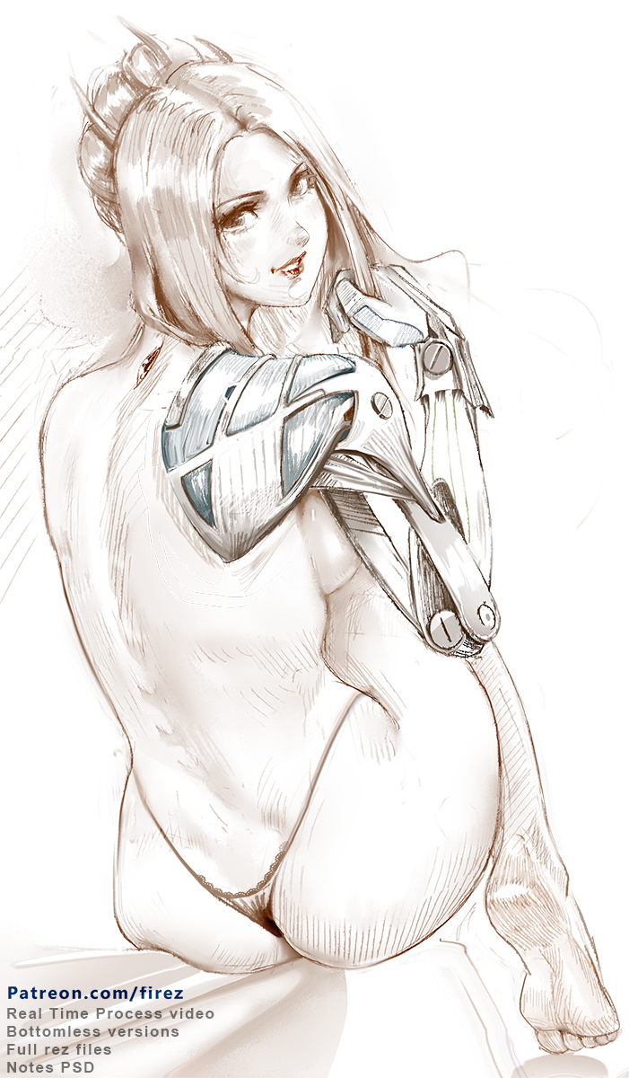 Cyberprostheses - NSFW, Art, Drawing, Girls, Prosthesis, Longpost, Firez