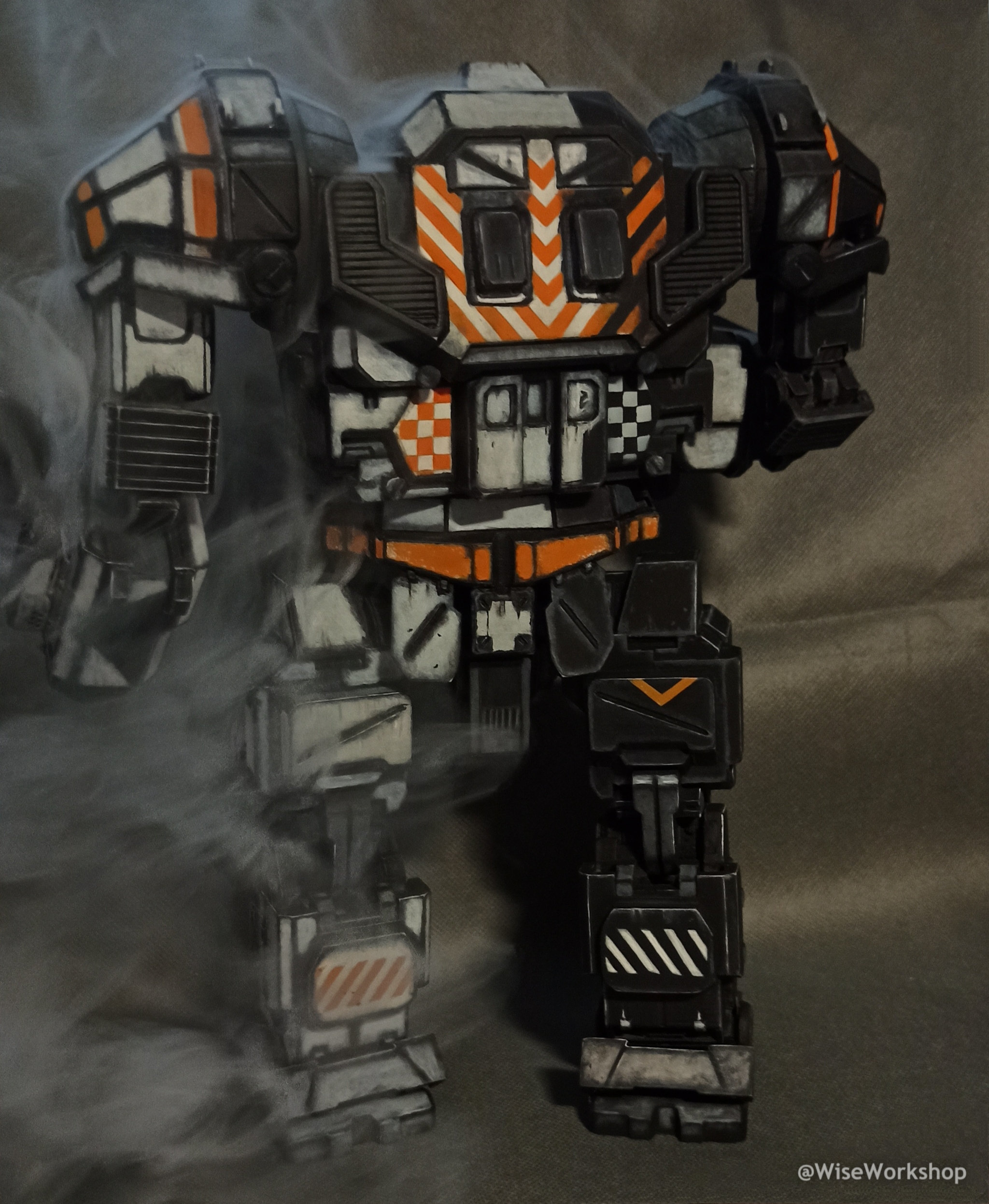 Atlas from Battletech 3D printing - My, Battletech, 3D печать, Mwo, Robot, 3D, Game art, Atlas, Longpost