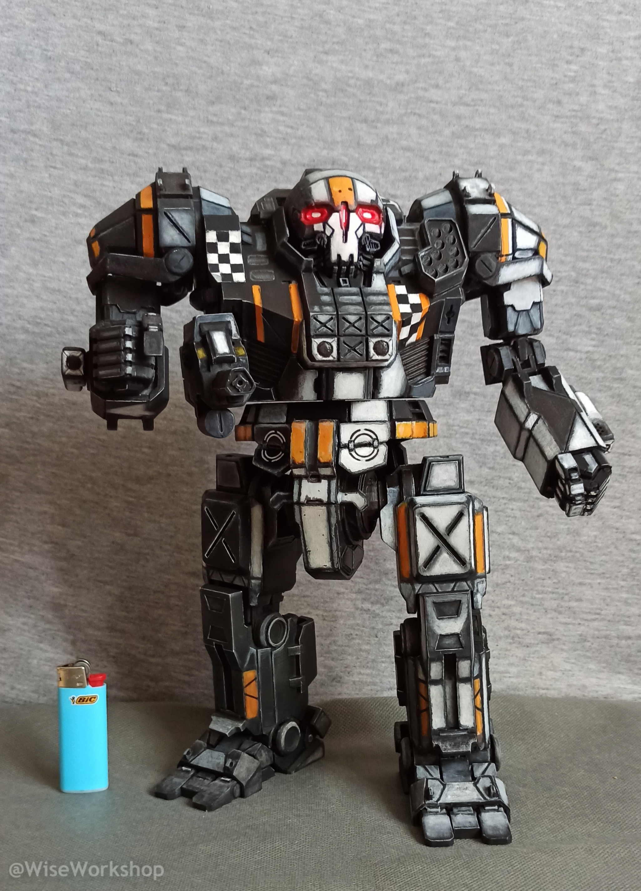 Atlas from Battletech 3D printing - My, Battletech, 3D печать, Mwo, Robot, 3D, Game art, Atlas, Longpost