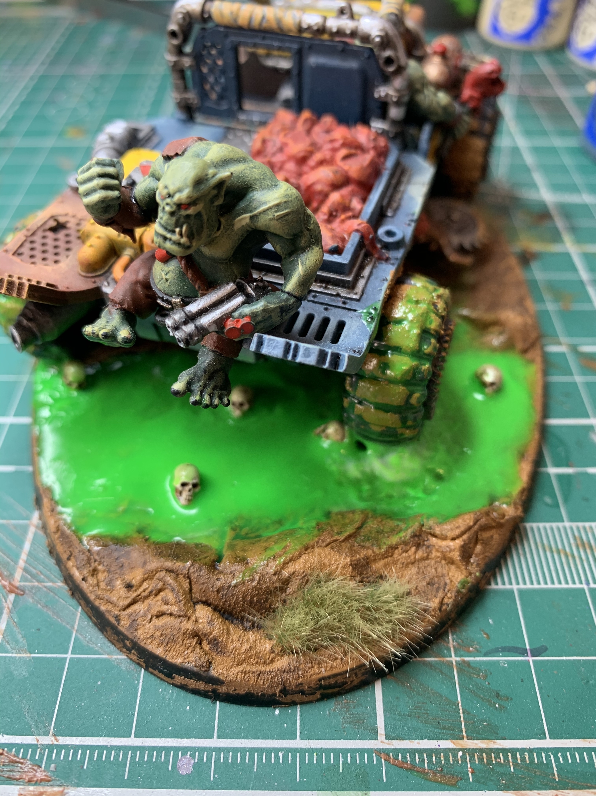 Radioactive puddle - Orcs, Warhammer, Miniature, Longpost