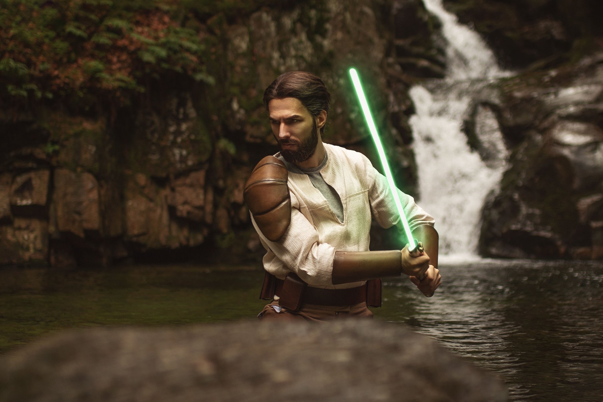 Kyle Katarn - Star Wars: Jedi Knight series by Mary & Feinobi cosplay - Cosplay, Star Wars, Jedi Knight, Kyle Katarn, Jedi, Lightsaber, Longpost