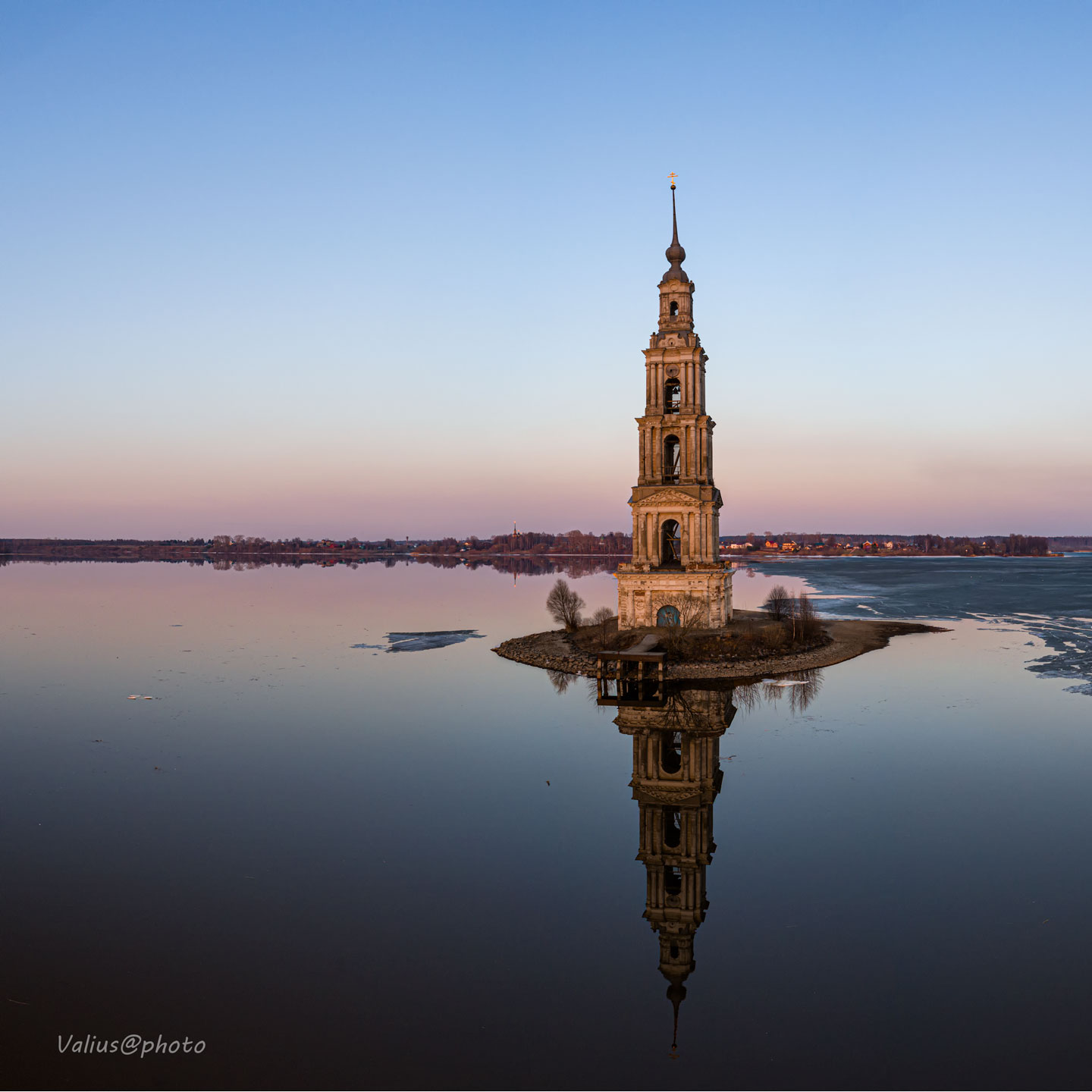 Kalyazin, bell tower - My, Kalyazin, Travels, The photo, Quadcopter, Landscape, Longpost