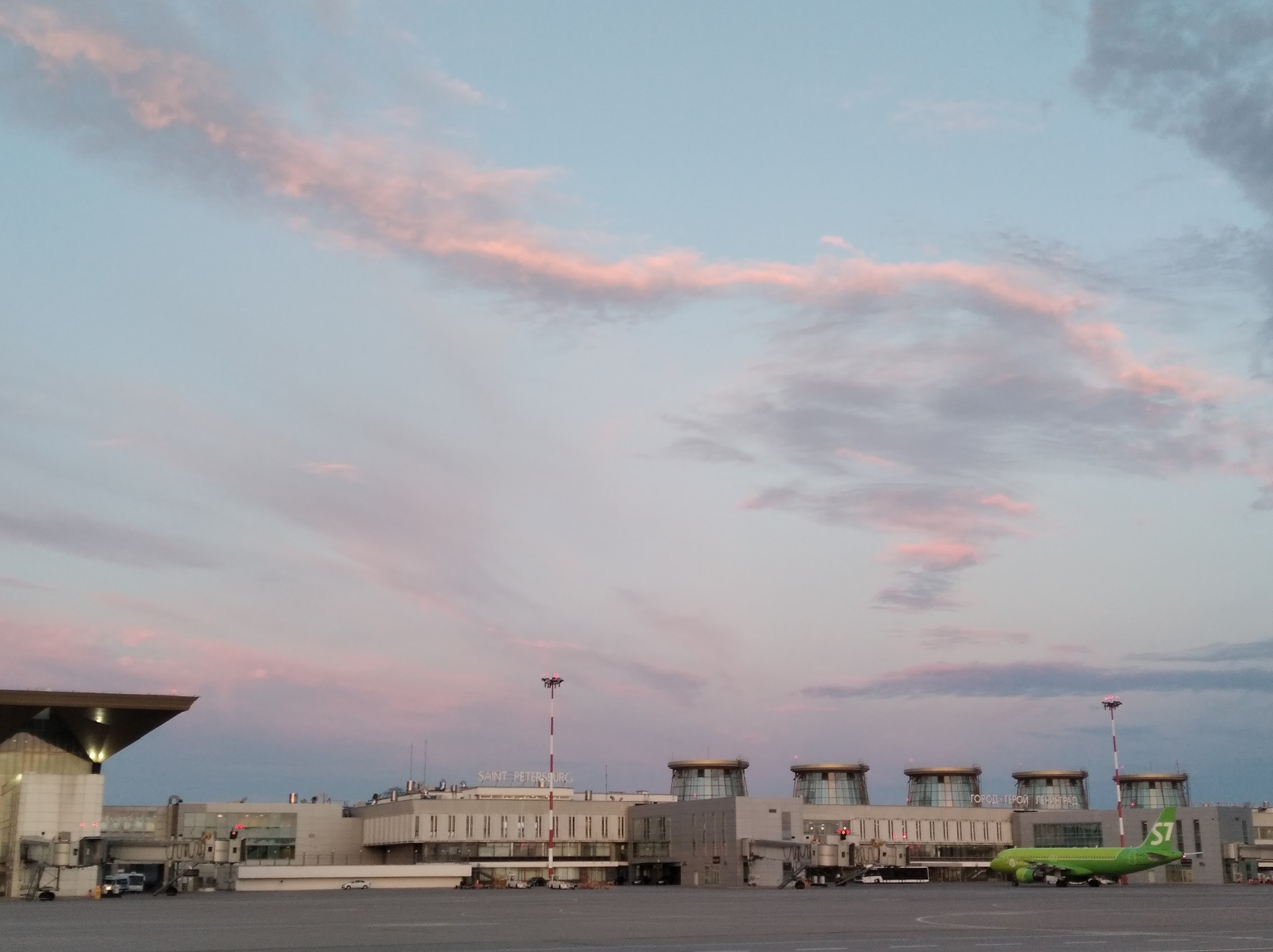 Clouds, airport, corrected - My, Aviation, Clouds, Longpost