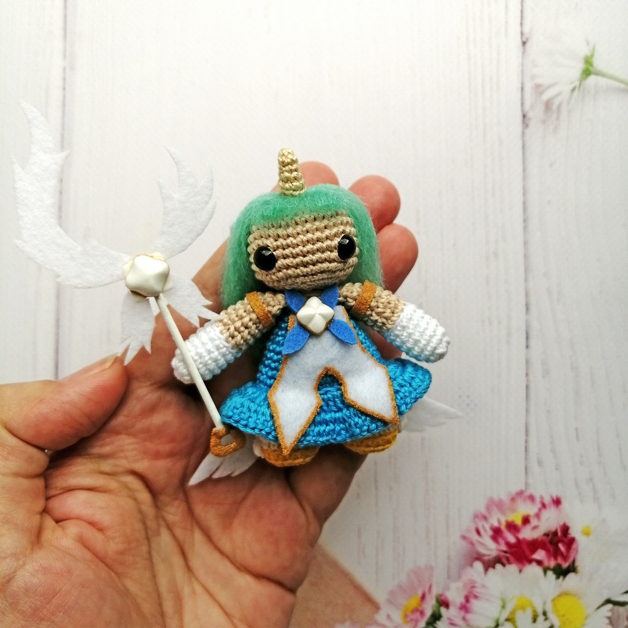 Soraka. League of Legends - My, Friday tag is mine, Crochet, Knitted toys, Soraka, League of legends, Video, Longpost, Needlework without process