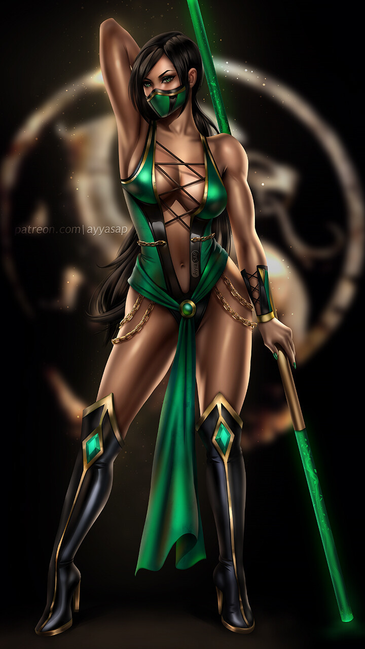 Magnificent trio - NSFW, Art, Girls, Mortal kombat, jade, Kitana, Milina, AyyaSAP, Longpost, Erotic