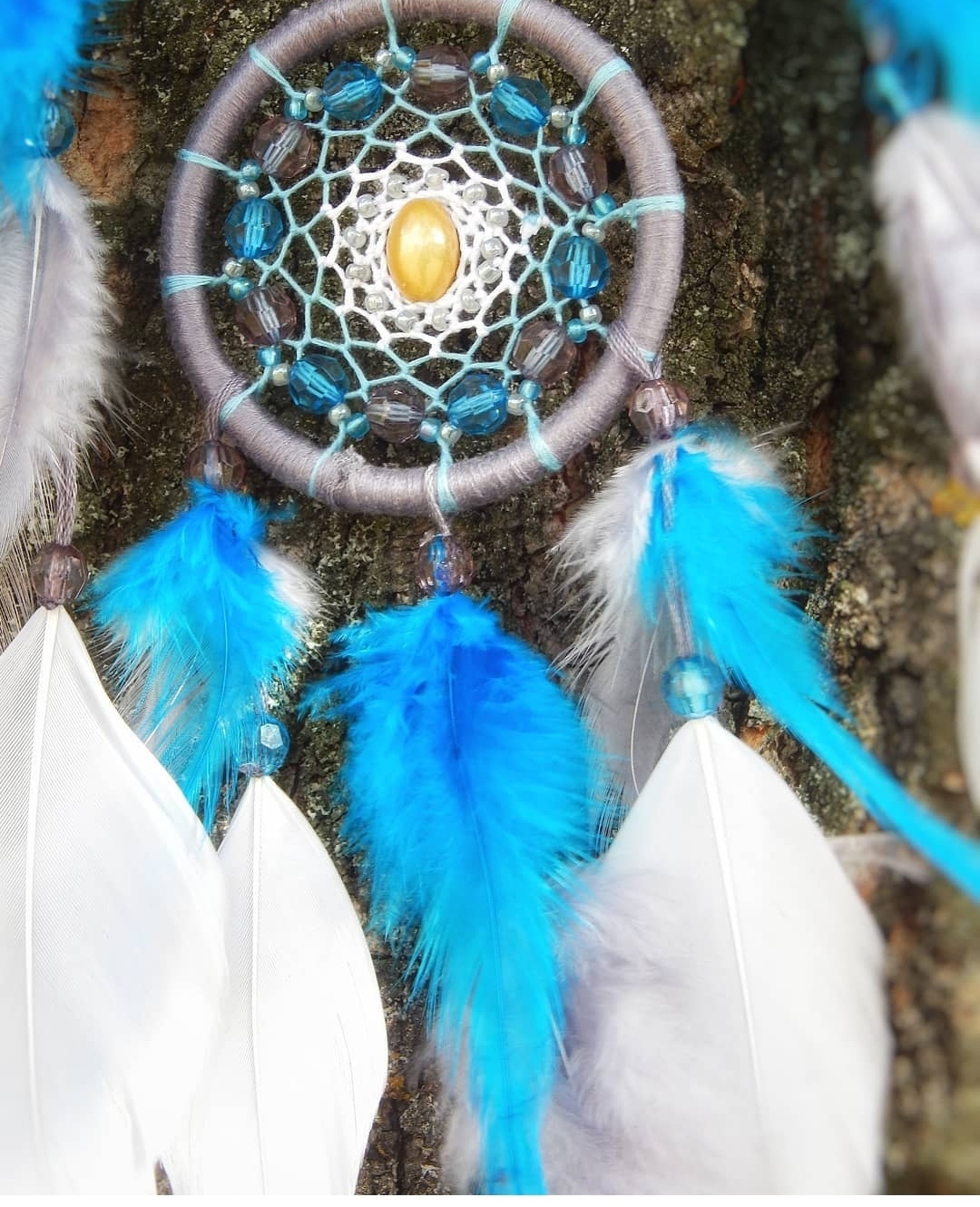 Dreamcatcher Night Hunter - My, Dreamcatcher, Wolf, With your own hands, Handmade, Needlework without process, Hobby, The photo, Canvas, Longpost