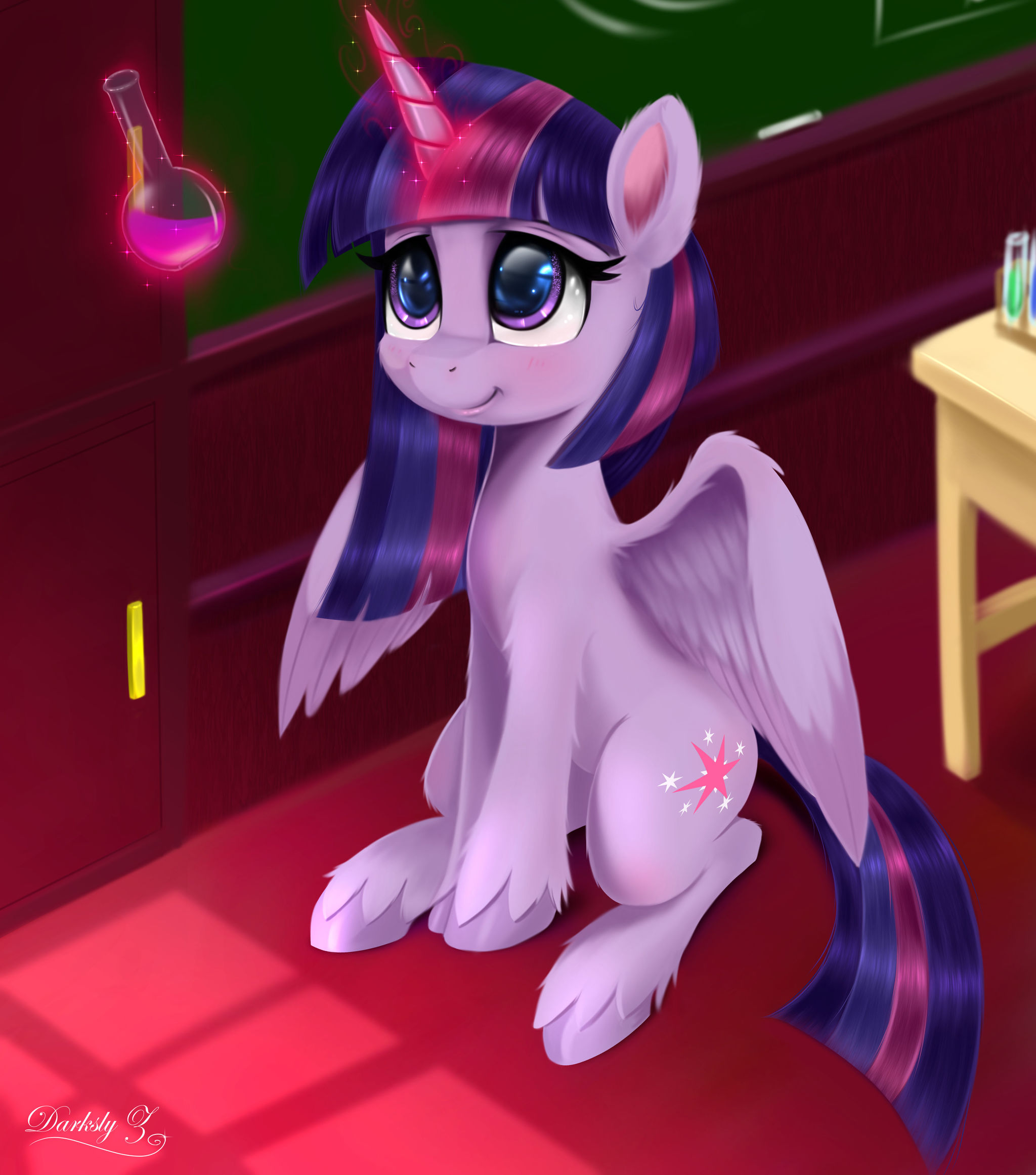 Experimental Science - My Little Pony, Pony Life, PonyArt, Twilight sparkle, Darksly-z