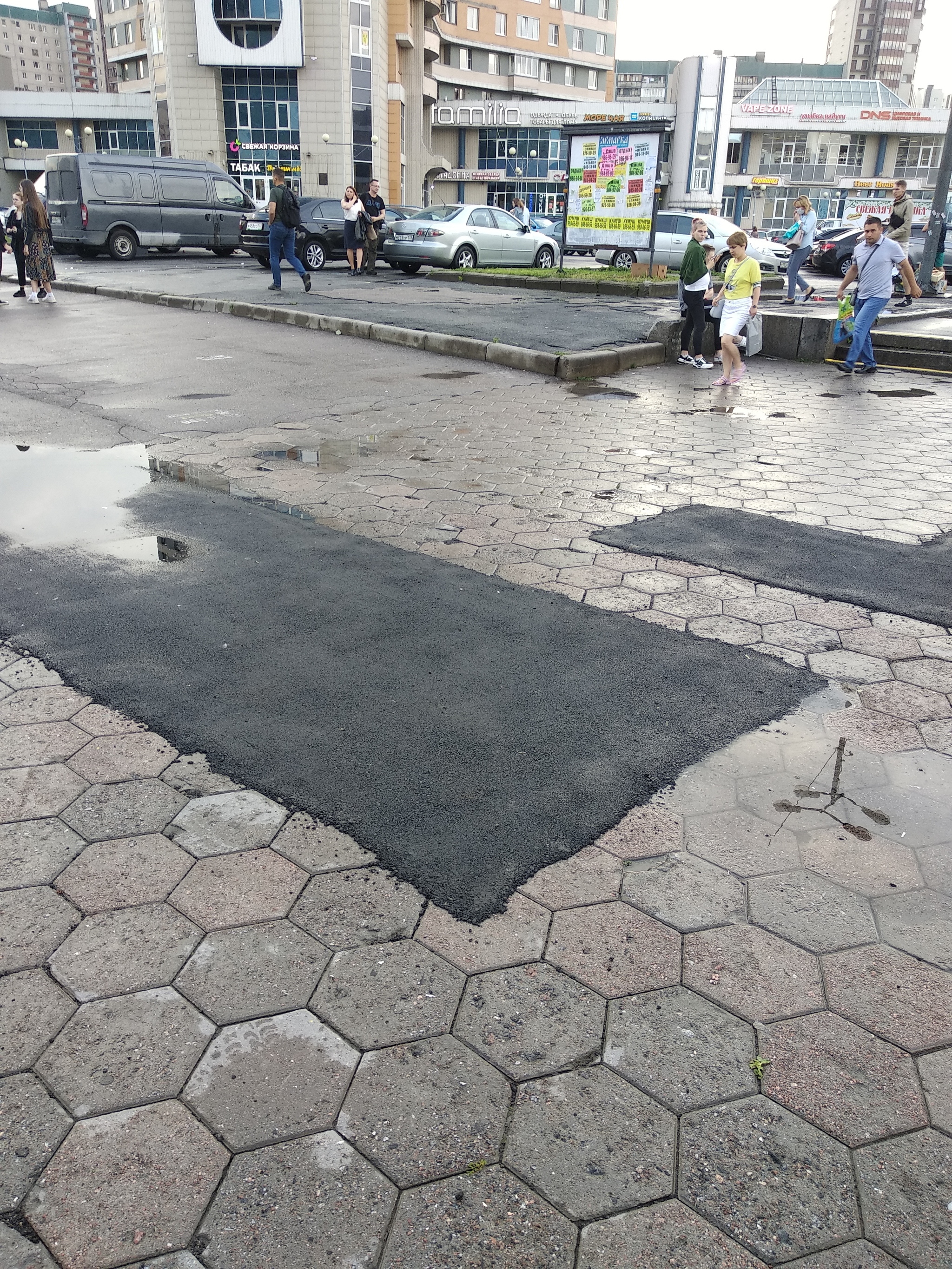 Sidewalk repair in St. Petersburg - Beautification, Saint Petersburg, Longpost