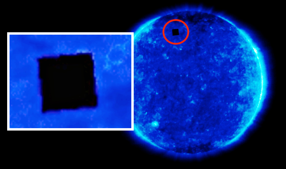 A black square was discovered in photographs of the Sun. Conspiracy theorists rejoiced: finally, aliens! But then scientists came and ruined everything - news, Technologies, Space, Meduzaio