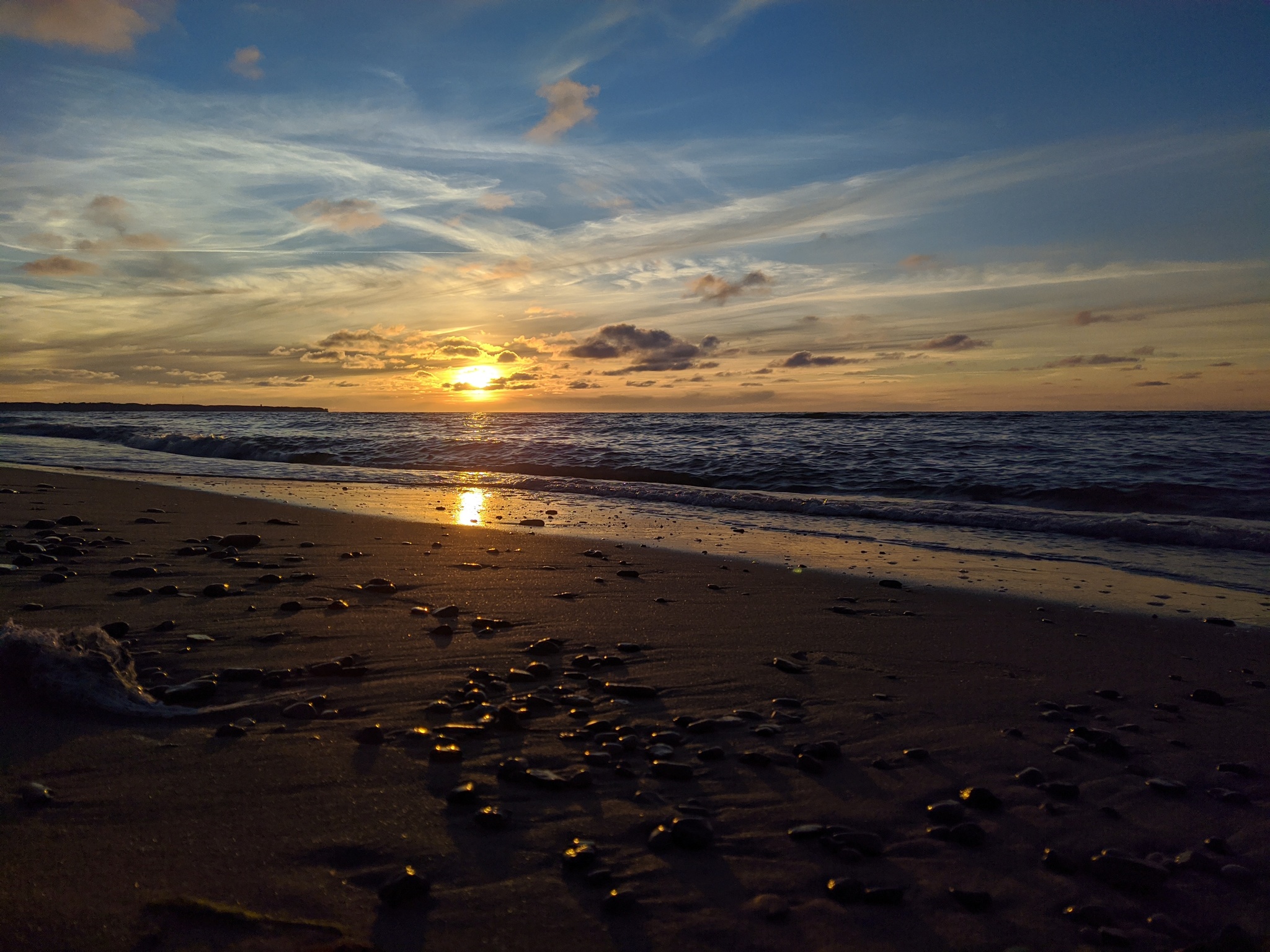 The sun goes into the sea - My, The photo, Sunset, Sea, Kaliningrad, Kaliningrad region