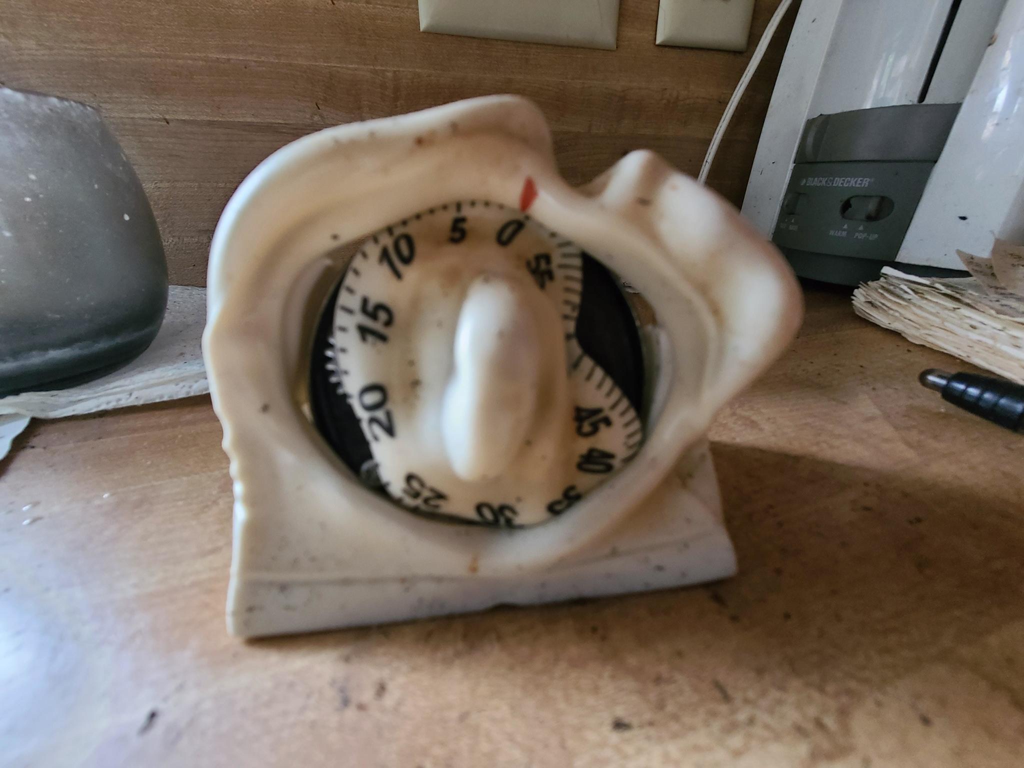 After a kitchen fire, this timer looked a lot like a Salvador Dali painting. - The photo, Kitchen, Fire, Timer, Salvador Dali, Painting, Similarity, The Persistence of Memory