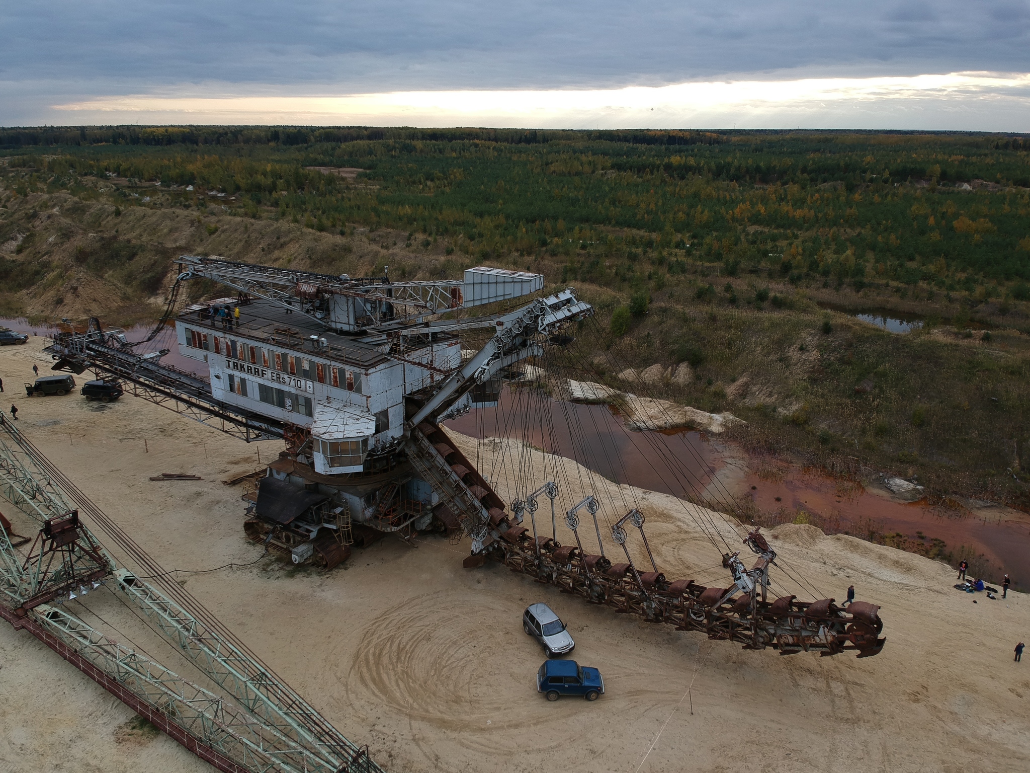 Абзетцер TAKRAF ERS-710, Лопатинский рудник, Воскресенск | Пикабу