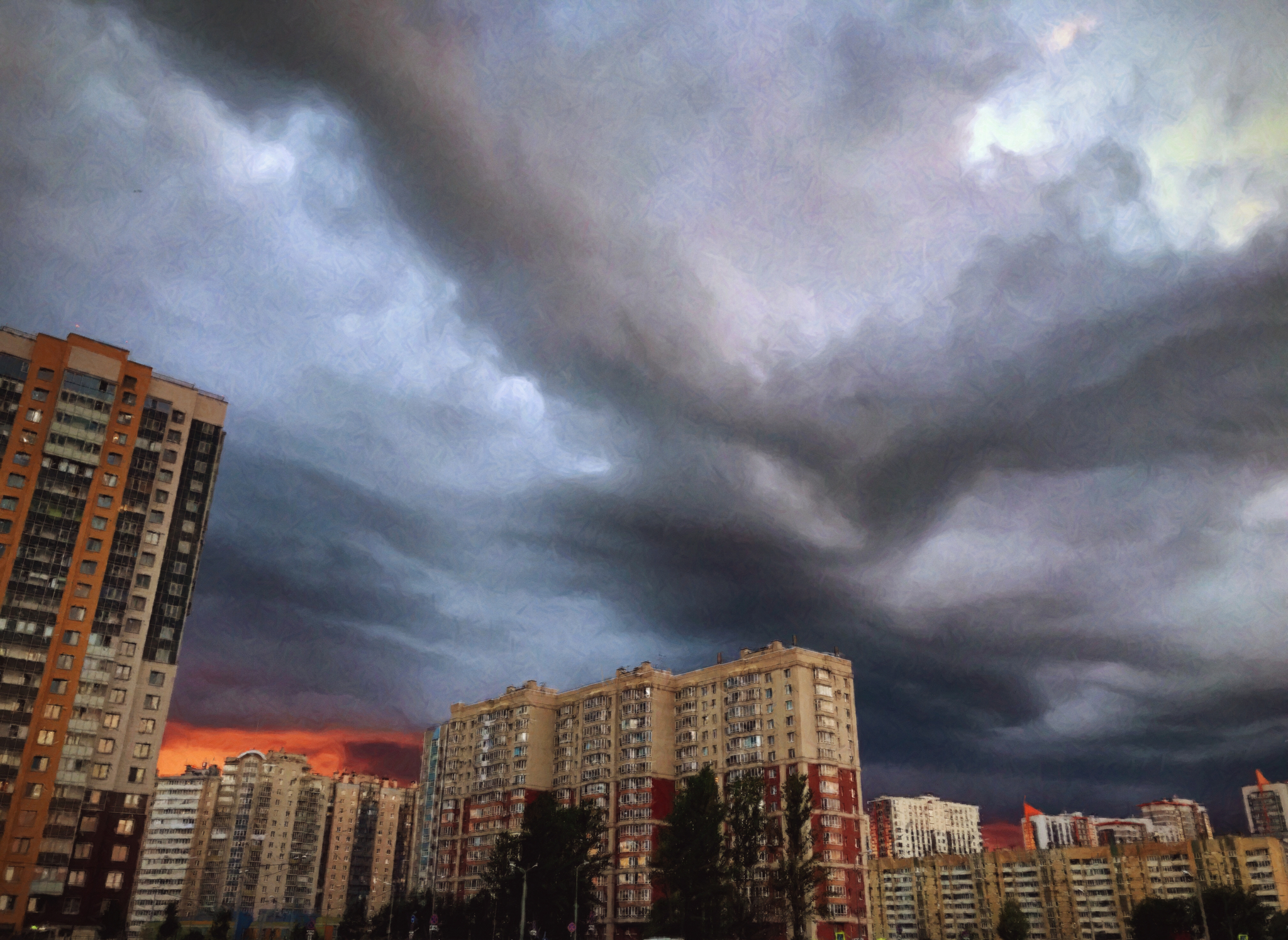 Знамение - Моё, Мобильная фотография, Закат, Санкт-Петербург