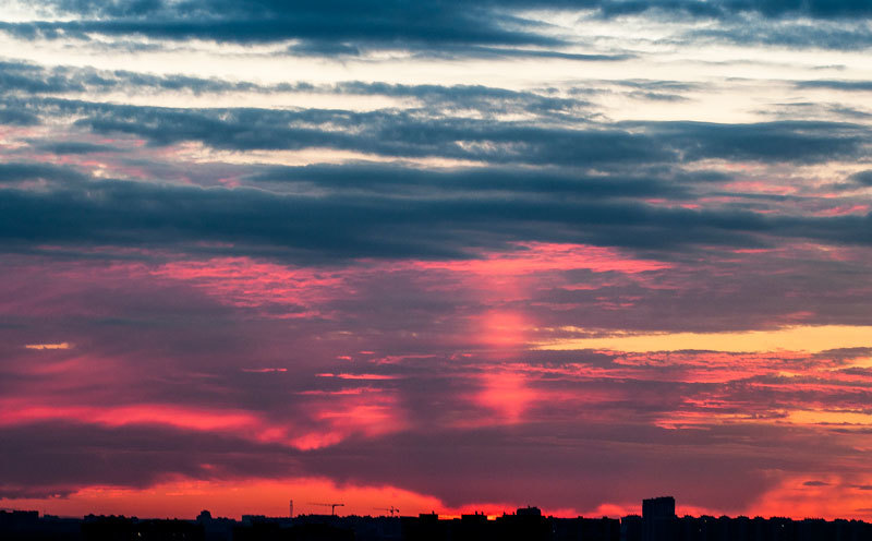 Sunsets - My, The photo, Sunset, Street photography, Longpost