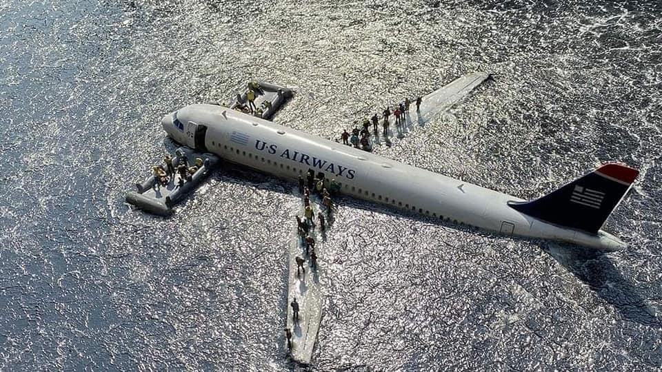 Suddenly - Diorama, Modeling, Airplane, Aviation, Miracle on the Hudson, Airbus A320