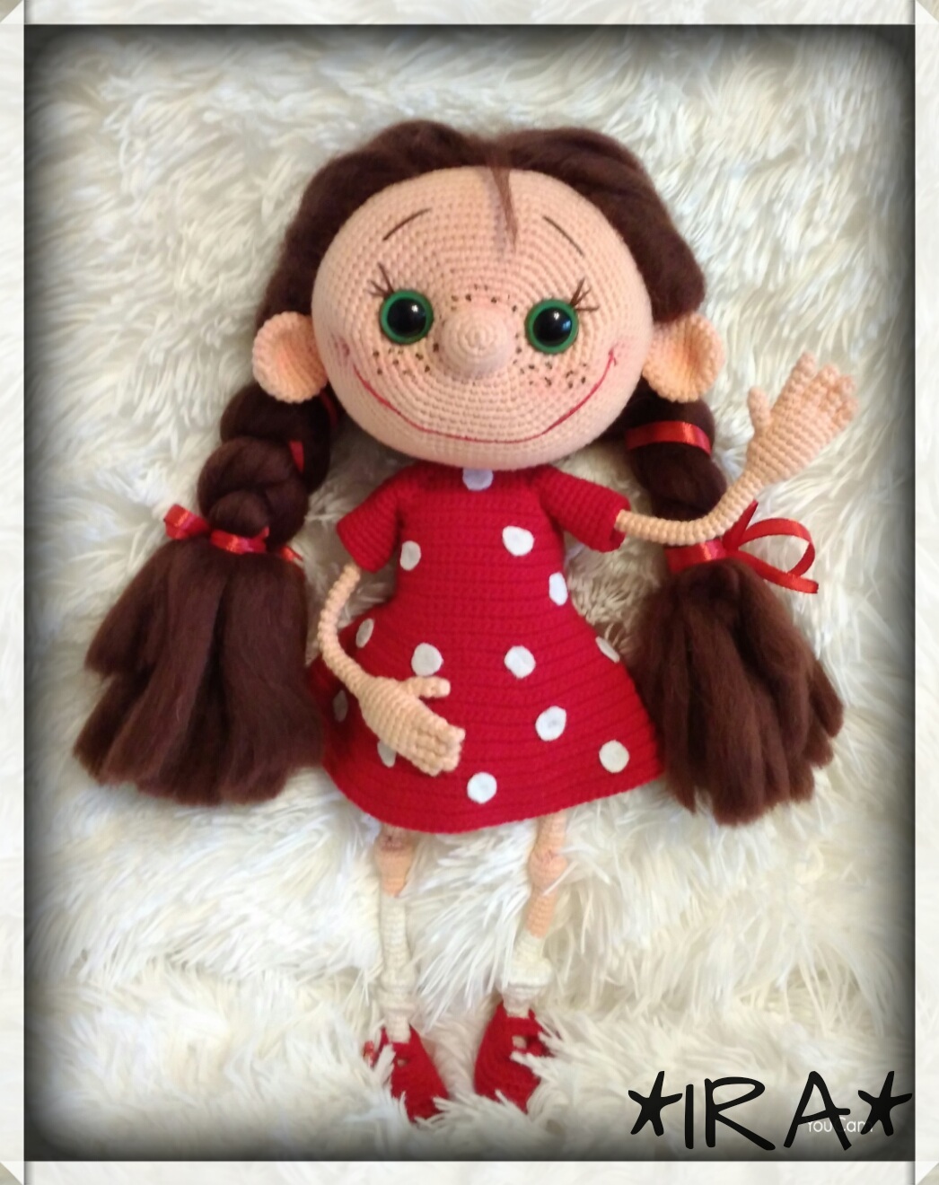 Vaska's mistress - Doll, Amigurumi, Needlework without process, With your own hands, Crochet, Knitted toys, Longpost