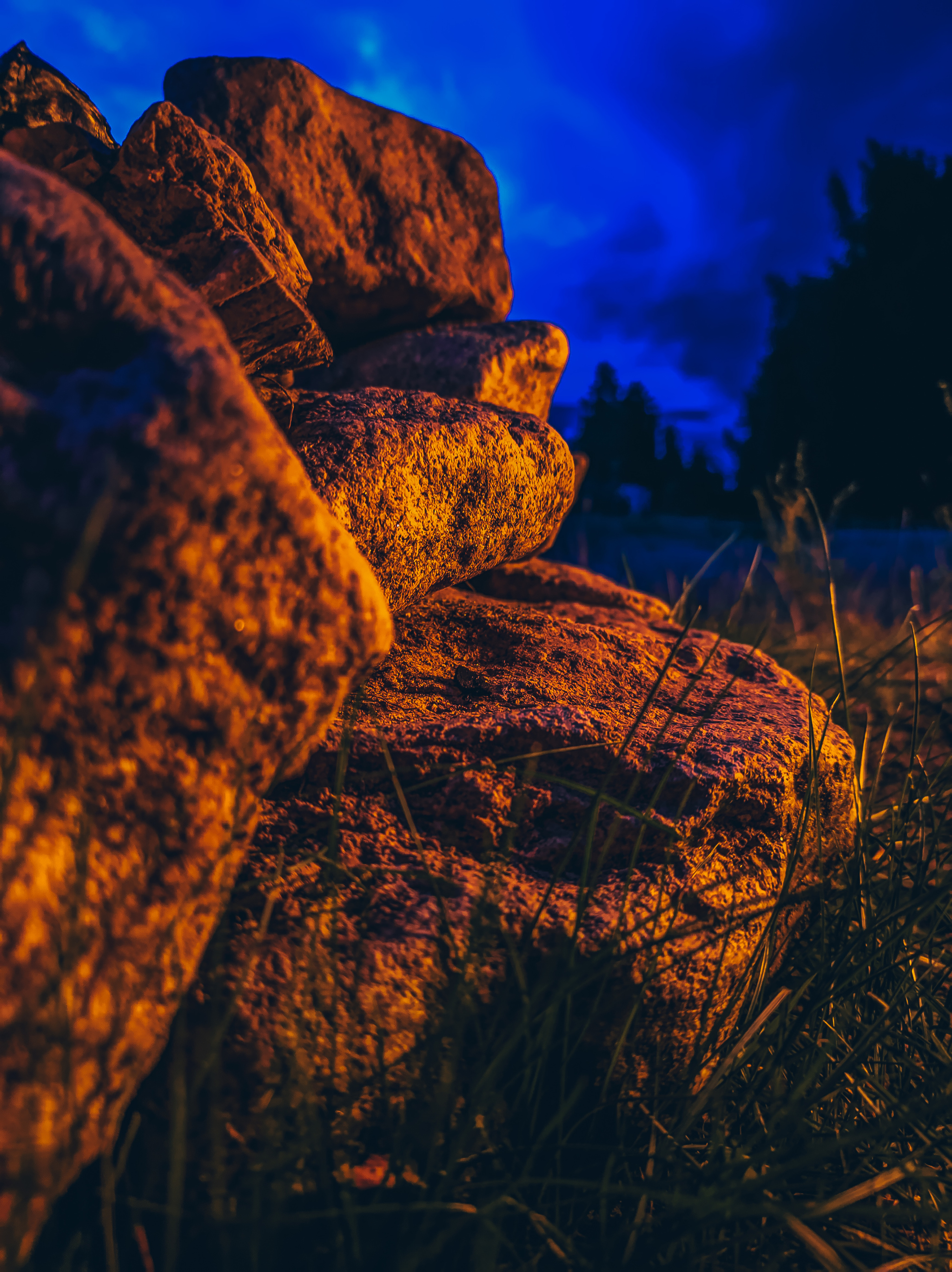 Calmness, peacefulness and beauty in the ordinary - My, Nature, Car, Truck, Cherry, A rock, The photo, Water, Longpost