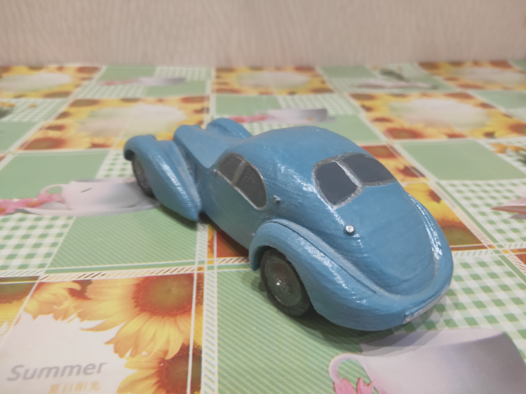 1937 Bugatti Type 57SC Atlantic made on a 3D printer - My, Bugatti, 3D printer, The photo, Art, Auto, Figurines, Longpost