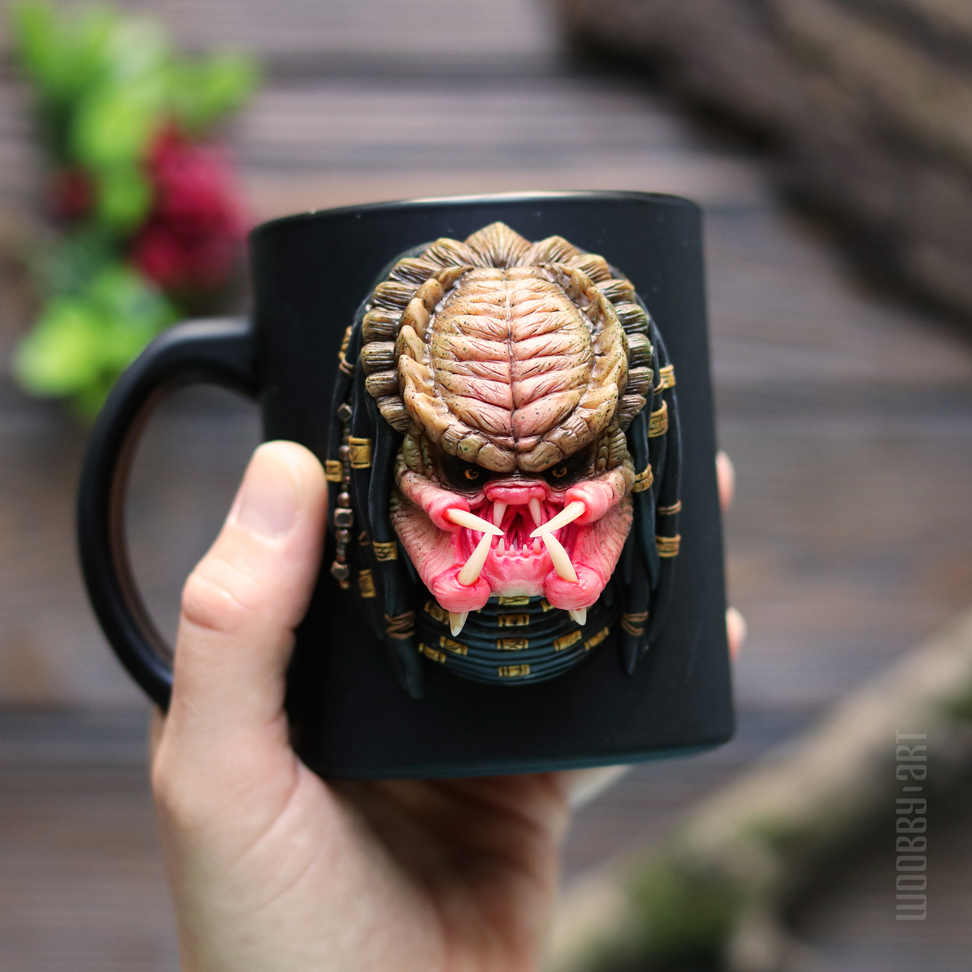 Predator - My, Polymer clay, Predator, Needlework without process, Longpost