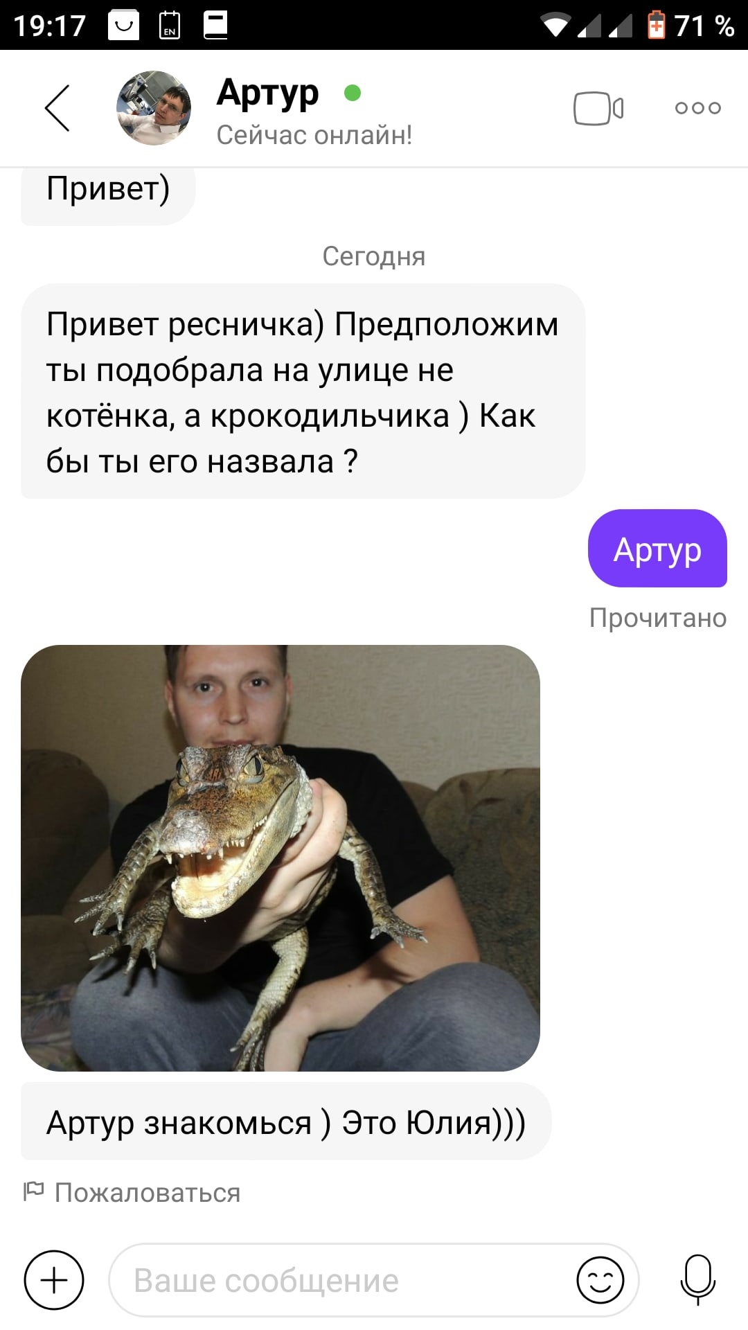 Crocodile - Memes, Acquaintance, Correspondence