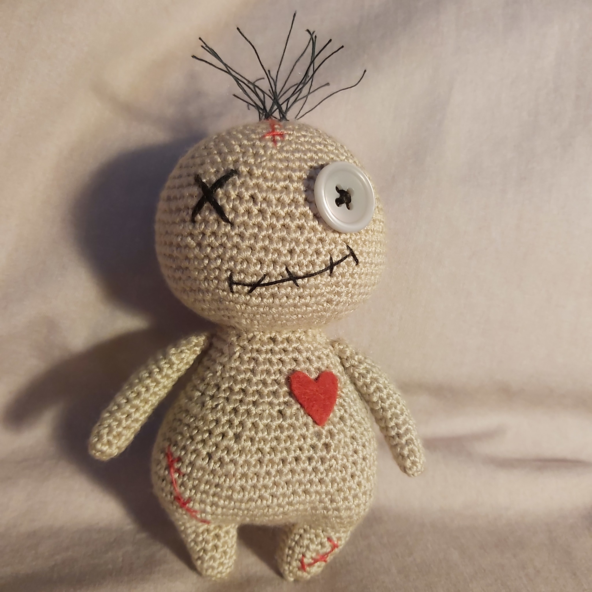 Woo-doo) - My, Amigurumi, Crochet, Needlework without process, With your own hands, Voodoo, Knitting, Handmade, Longpost