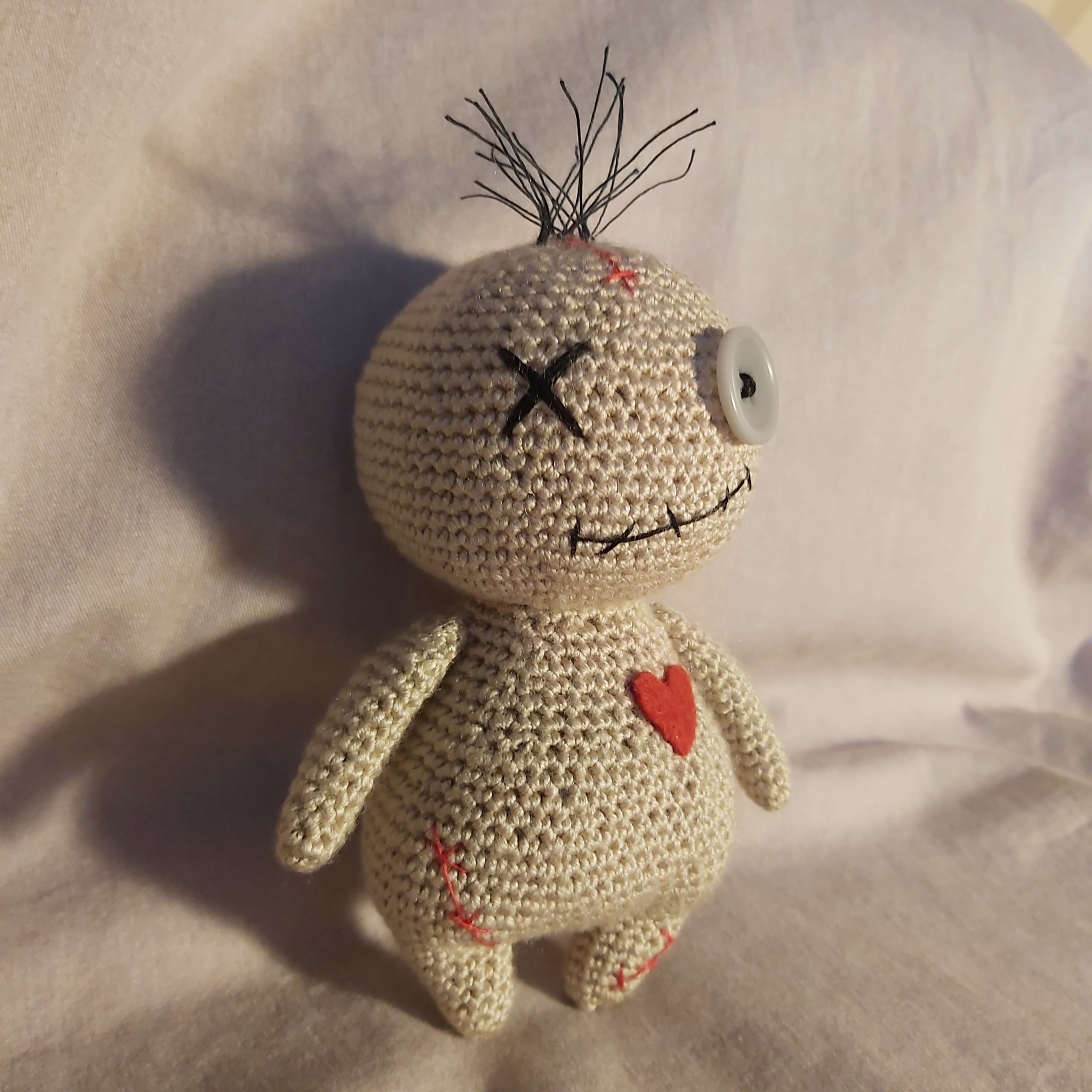 Woo-doo) - My, Amigurumi, Crochet, Needlework without process, With your own hands, Voodoo, Knitting, Handmade, Longpost