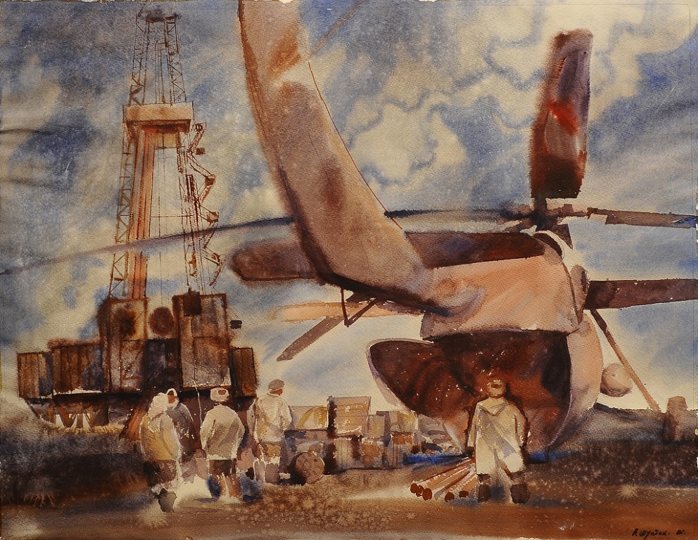 Drilling in Soviet painting. Part 6 - My, Drilling, Painting, Longpost