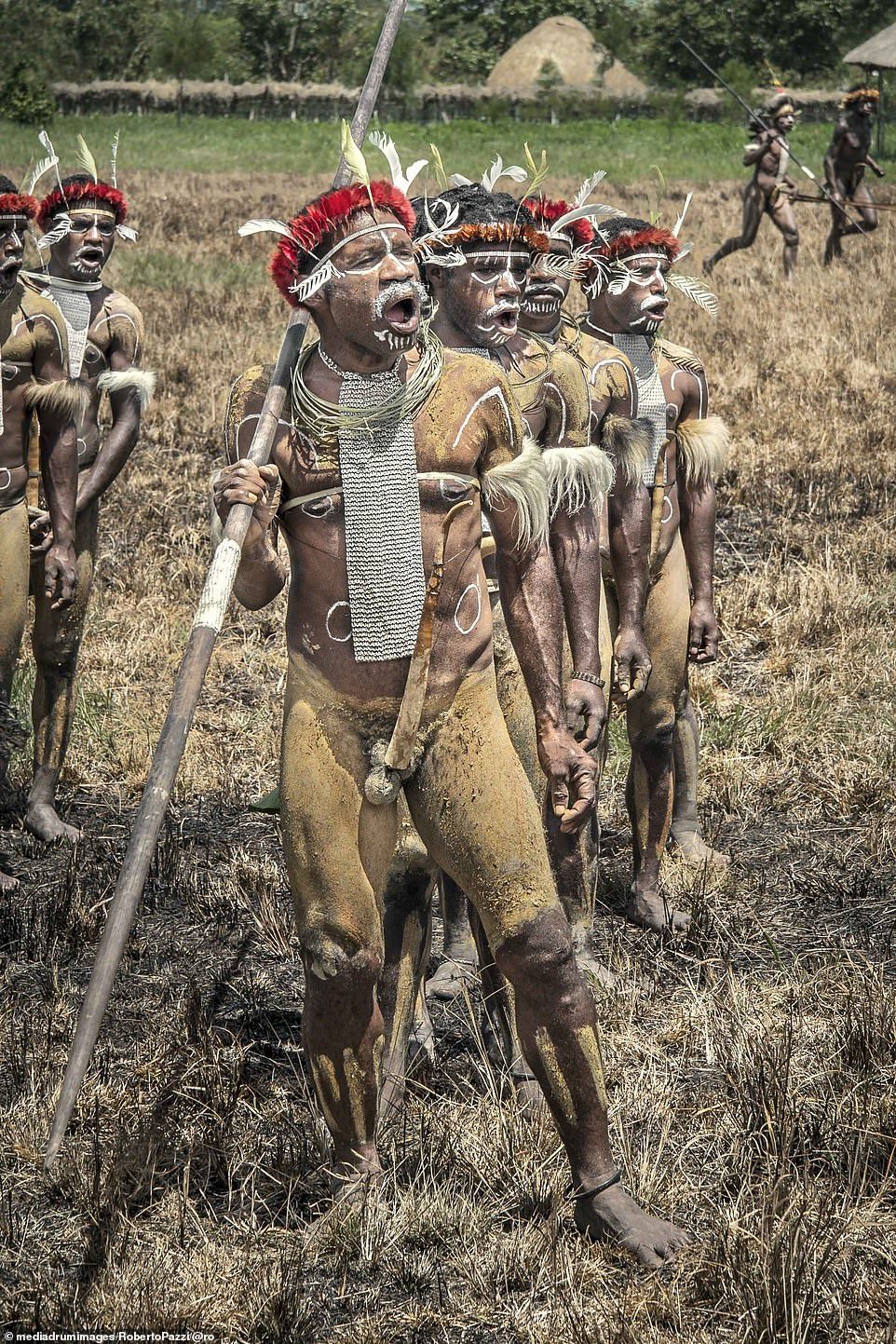 Red-and-white - NSFW, Longpost, Natives, Tribes, The photo, Battle Coloring