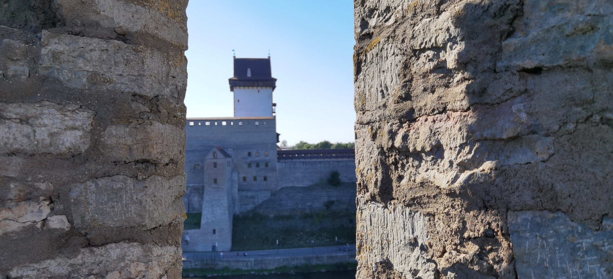 Ивангородская крепость (виды со стены) - Моё, Ивангород, Крепость, Фотография, Путешествия, Путешествие по России, Длиннопост