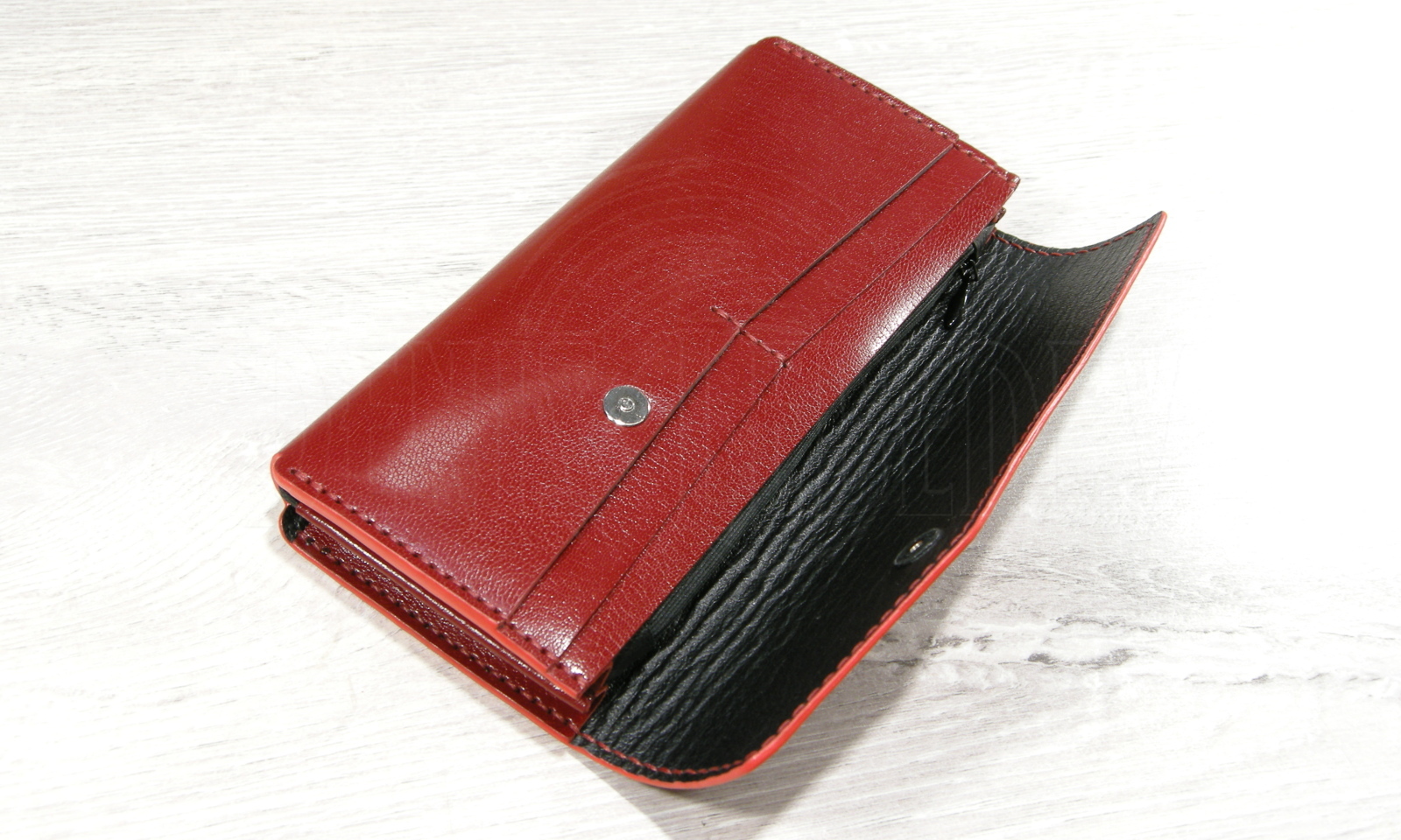 Women's leather wallet - My, With your own hands, Leather craft, Leather products, Wallet, Handmade, Needlework without process, Longpost