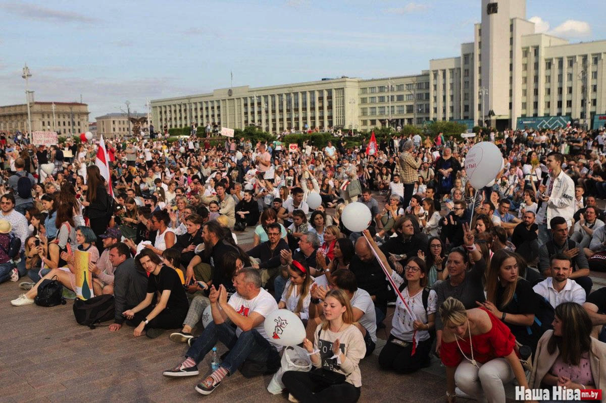 August 14. Protests in Belarus. Part 6. Independence Square! - Politics, Alexander Lukashenko, Svetlana Tikhanovskaya, Republic of Belarus, Protests in Belarus, Video, Longpost