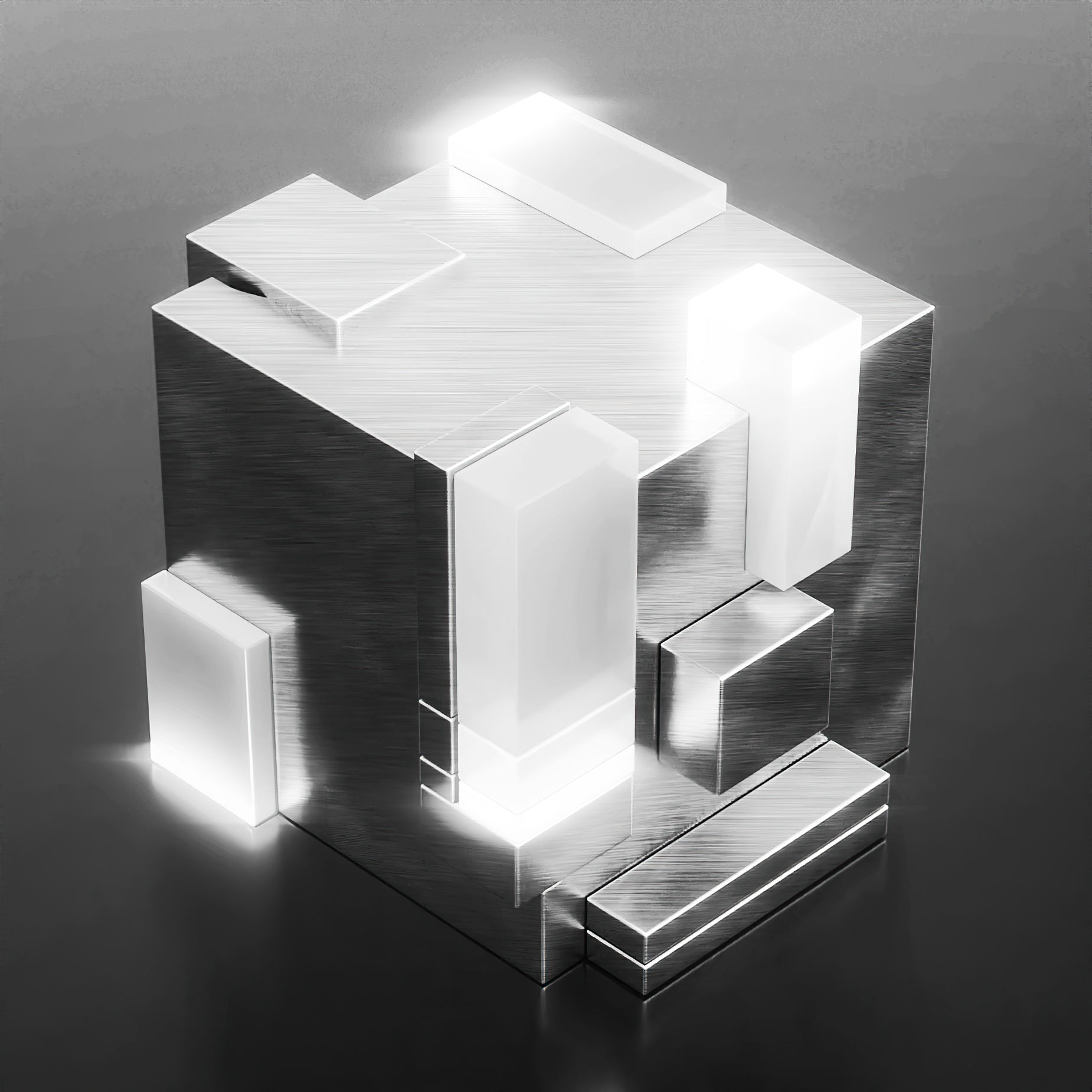 Cube - My, Blender, Cycles, 3D, Computer graphics, Graphics