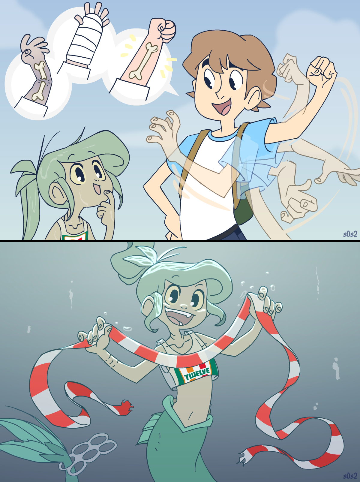 Idea - The Little Trashmaid, S0s2, Comics, Mermaid, Environmental pollution, Longpost