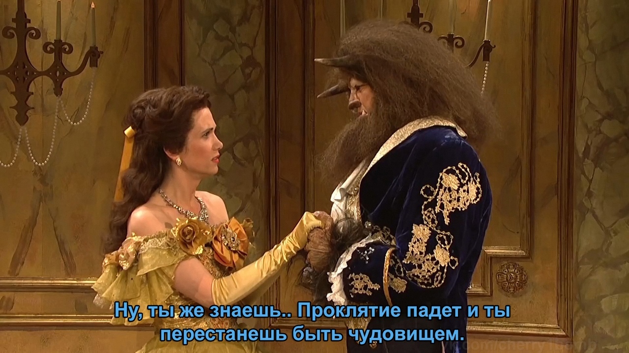 What a twist - Actors and actresses, Storyboard, Saturday Night Life, Show, The beauty and the Beast, Humor, Video, Longpost, Kristen Wiig