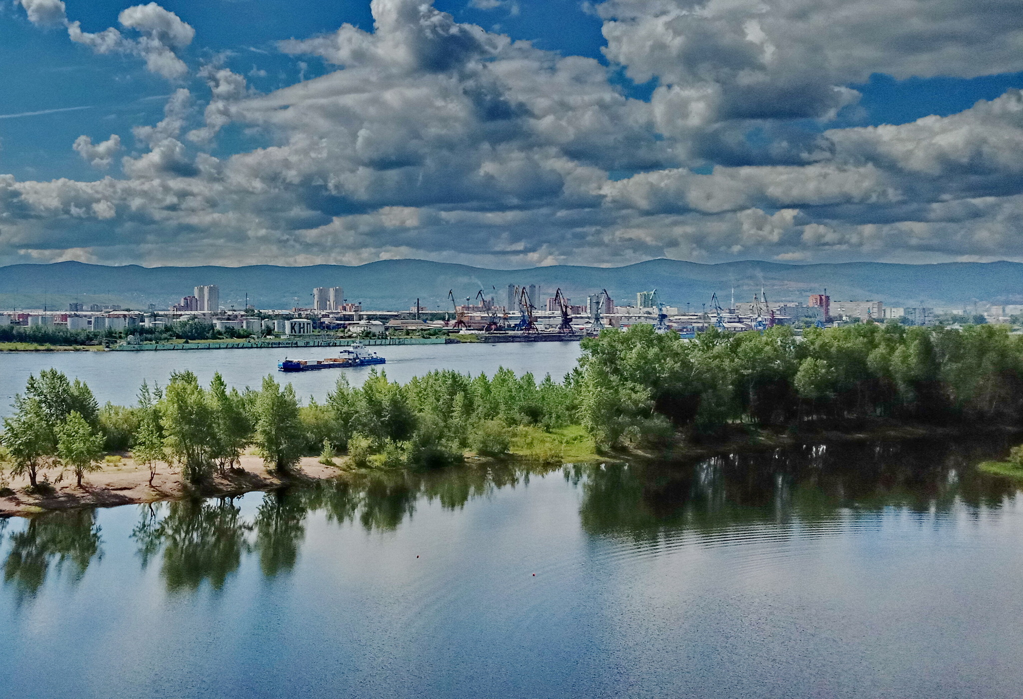 On the Yenisei - My, Yenisei, River, The photo