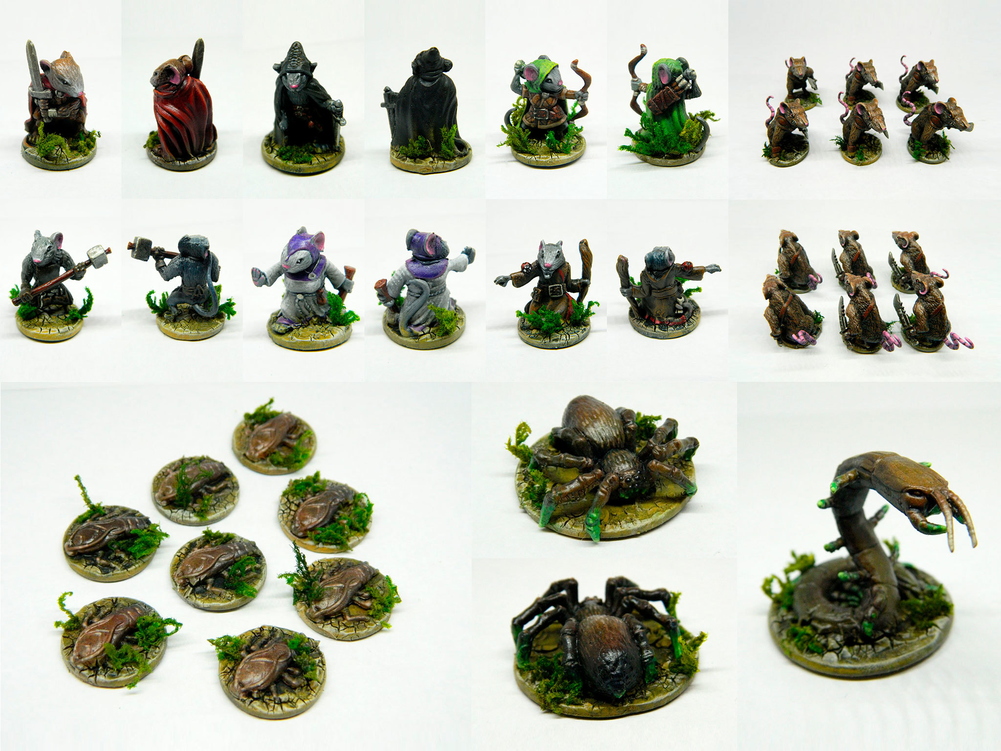 My old works. Miniature painting 2 - My, Stand modeling, Models, Warhammer 40k, Blood Bowl, Mice and Mystics, Owl, Angel, Women, Longpost