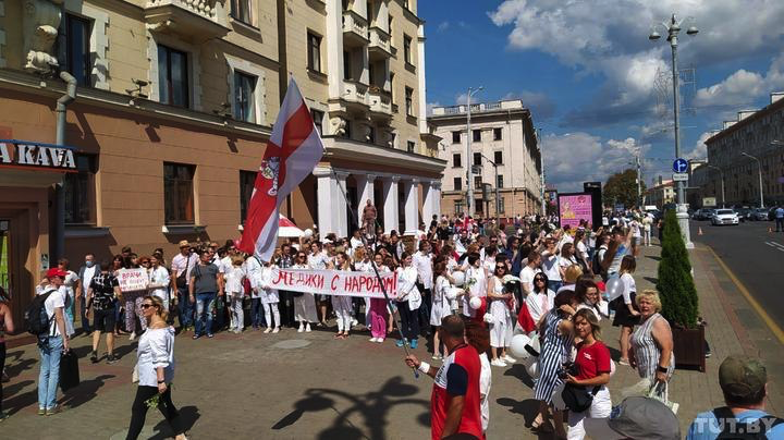 August 16. Protests in Belarus. 12.56 - 14.30 - Politics, Alexander Lukashenko, Minsk, Protests in Belarus, Republic of Belarus, Video, Longpost