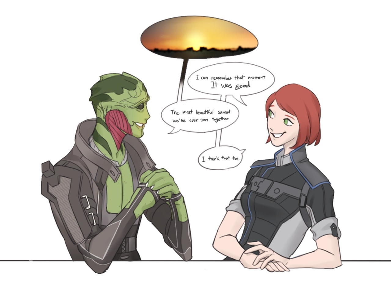 Art bioware - Bioware, Mass effect, Art, Dialog, Shepard, Tain, Computer games