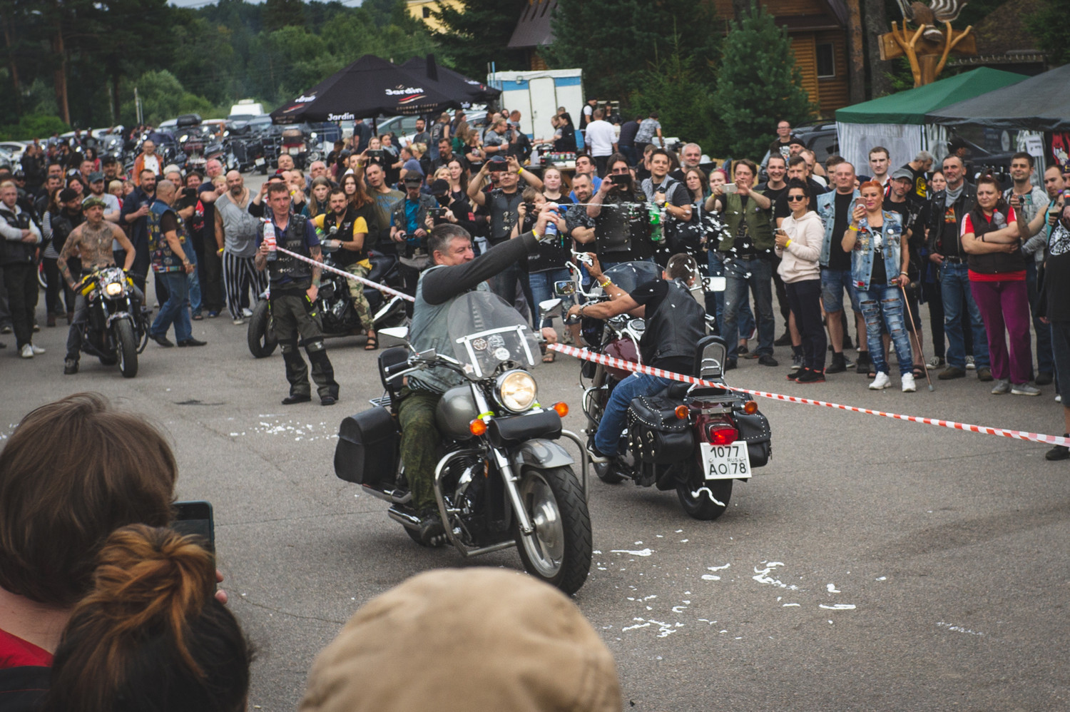 Stopped by the “Host-bike-fest” - My, The photo, The festival, Motorcyclists, Nature, Rock, Party, Mat, Longpost