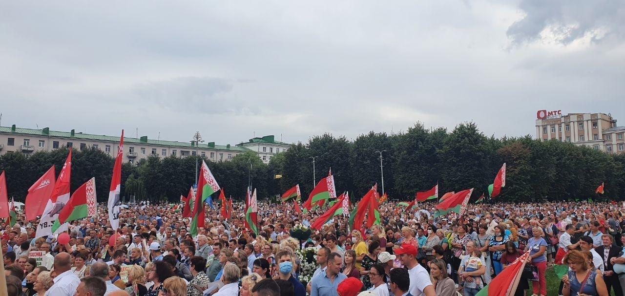 В Могилеве и Гомеле прошли митинги в поддержку Лукашенко - Республика Беларусь, Политика, Протесты в Беларуси, Митинг, Гомель, Могилев, Александр Лукашенко, Видео, Длиннопост