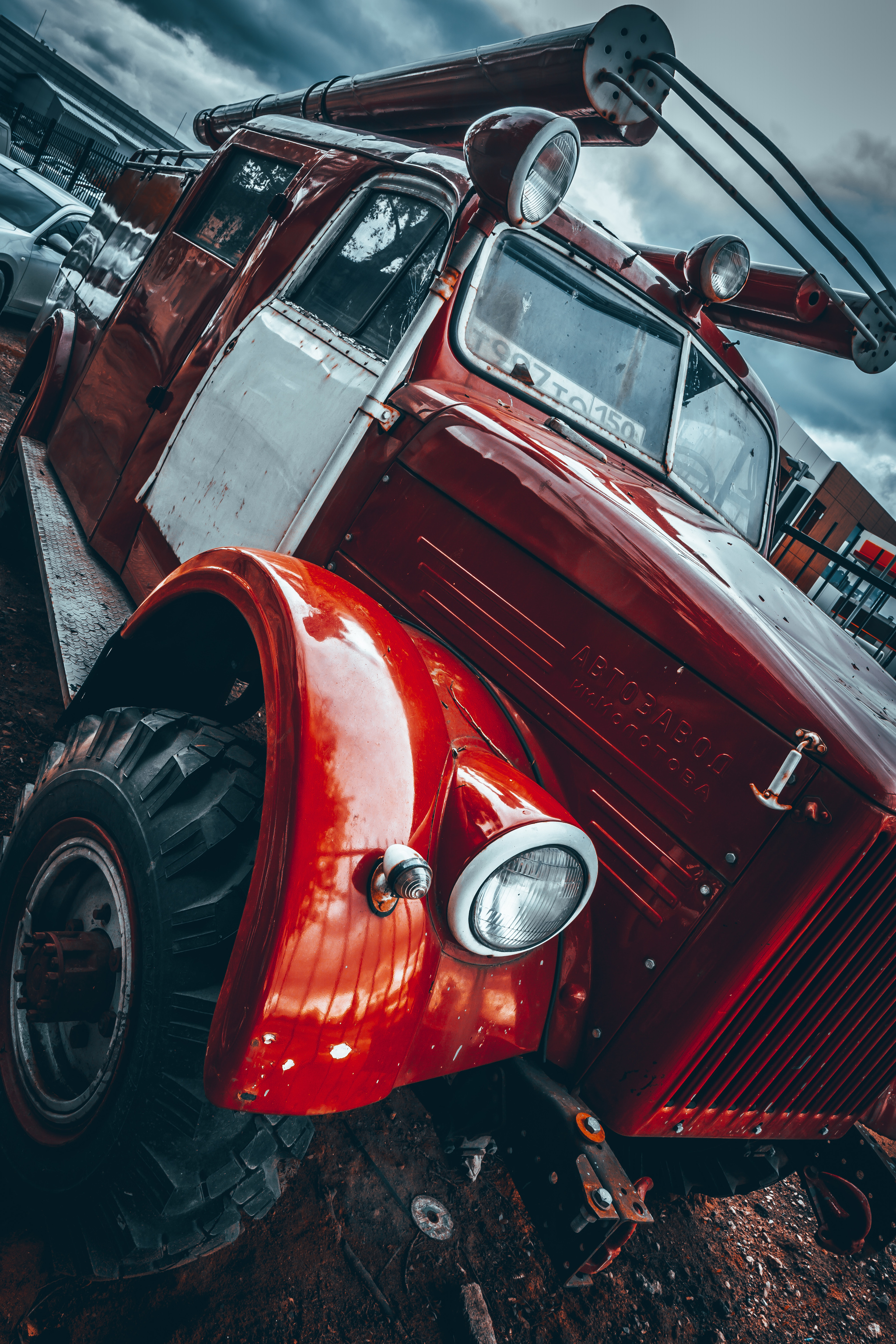 From past - My, Red, The photo, Longpost, Sky, Sony a6000, Sony, Car