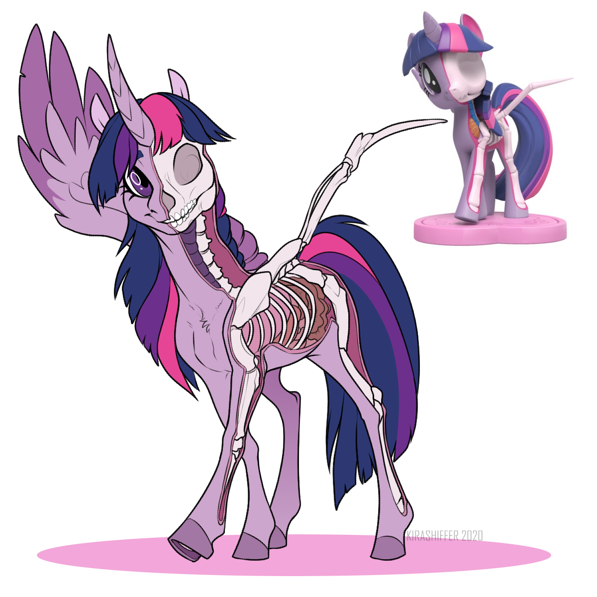 What's inside a pony? - My, My little pony, Twilight sparkle, Twilicorn, Semi-Grimdark