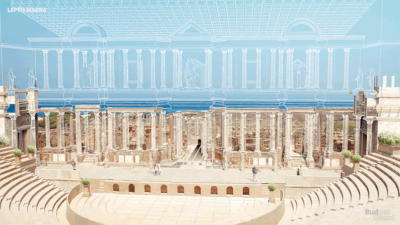 Digital reconstruction of buildings protected by UNESCO - Story, Architecture, Building, Reconstruction, GIF, Longpost